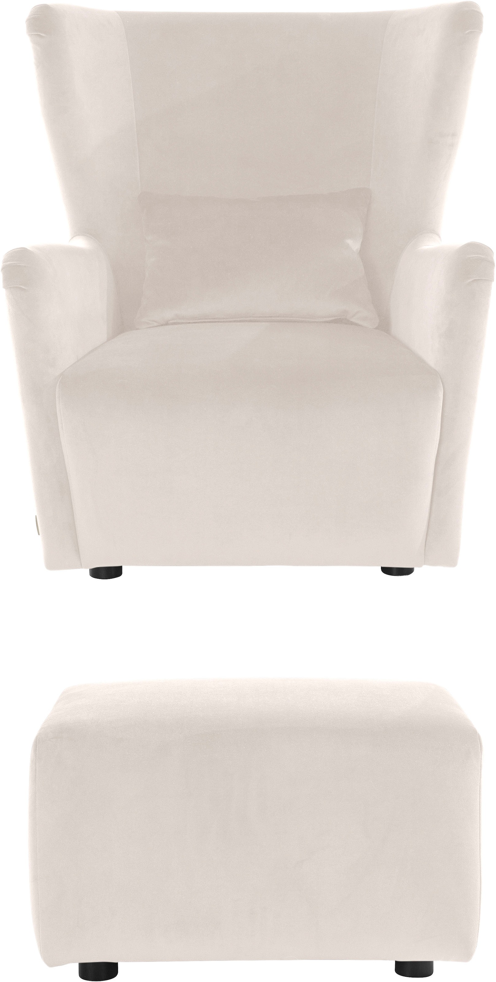 LeGer Home by Lena Gercke Ohrensessel »Levke Sessel«, wahlweise mit oder ohne Hocker
