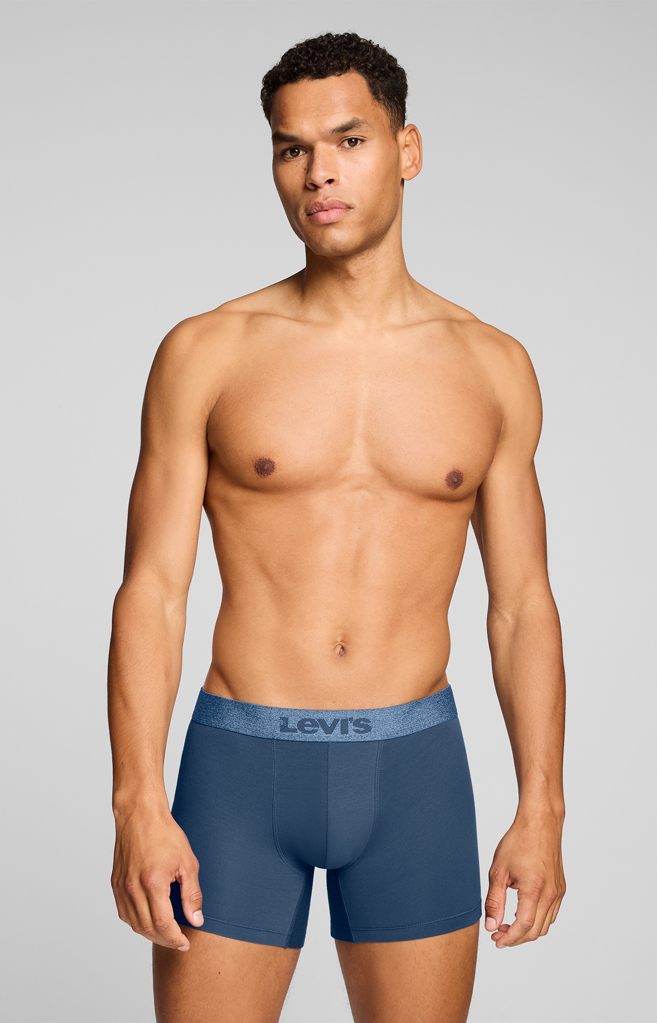 Levi's® Boxer »LEVIS MEN MEL WB BOXER BRIEF« ohne Eingriff, tonaler Logobund, elastisch, Cotton-Mix