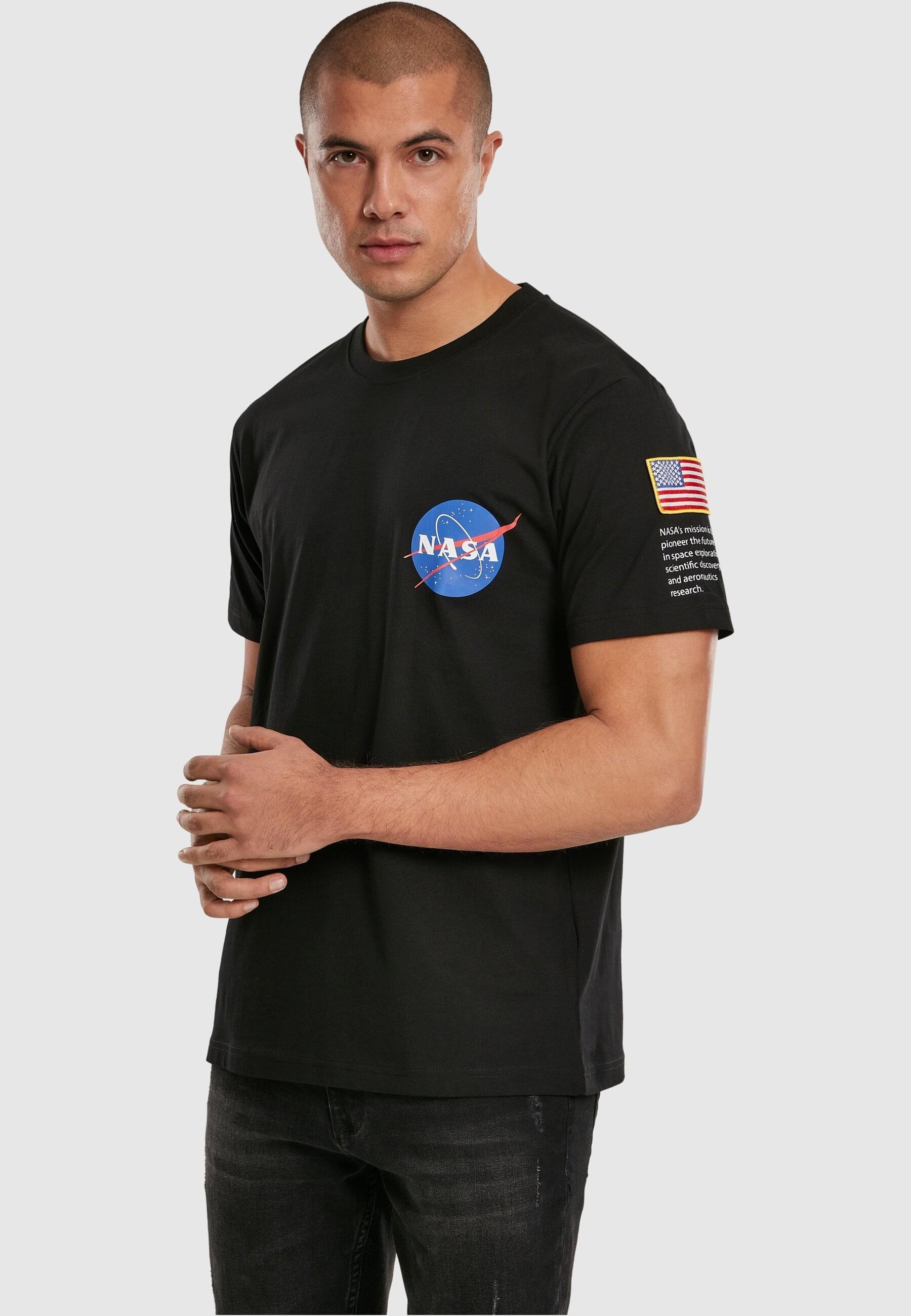 MisterTee T-Shirt »MisterTee Herren NASA Insignia Logo Flag Tee«, (1 tlg.)