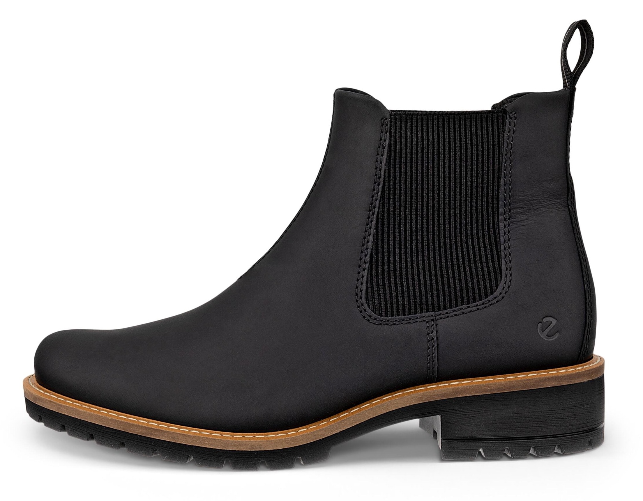 Ecco Chelseaboots »ELAINA«, Schlupfboots, Herbstboots, Stiefelette mit Stretcheinsätze