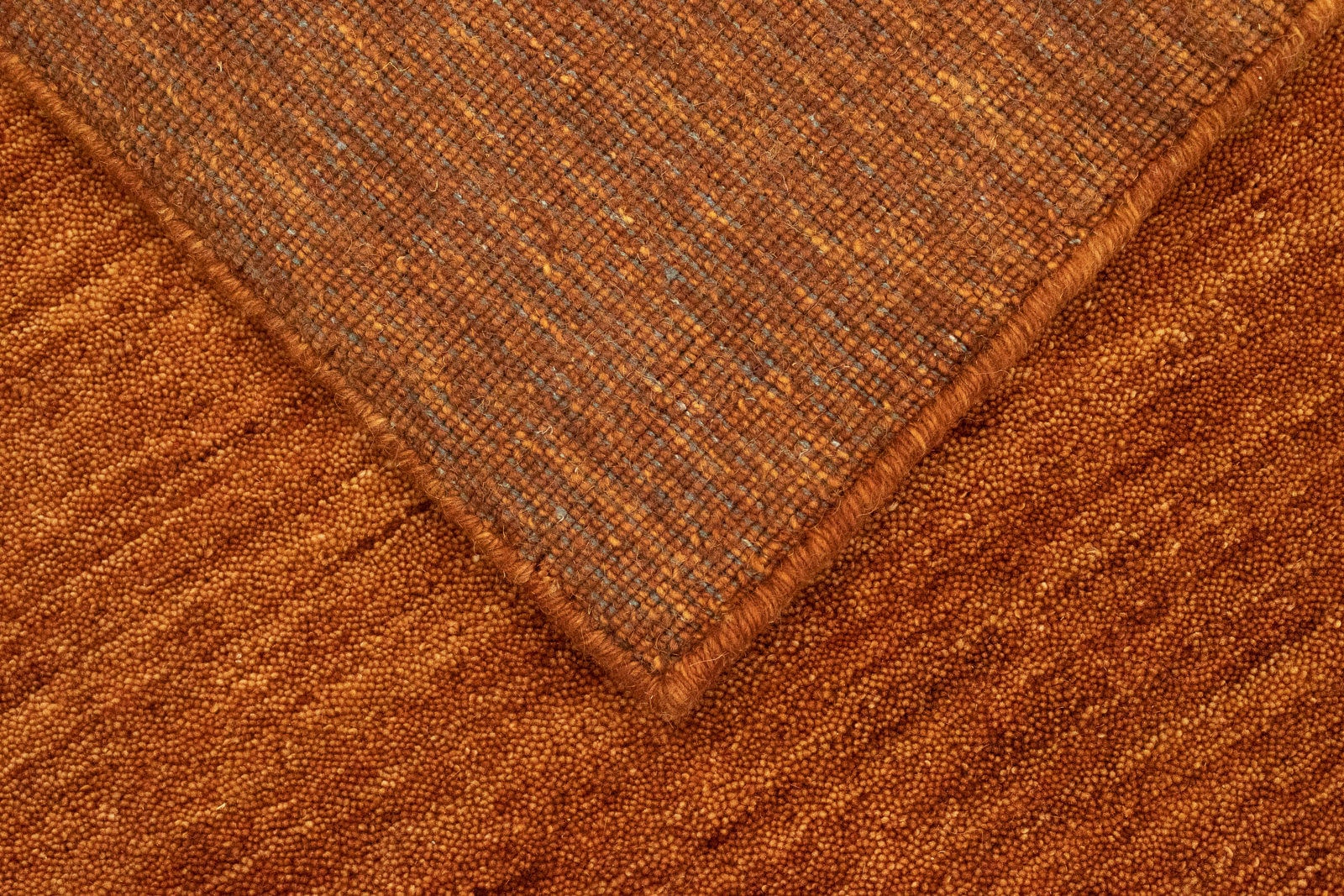 morgenland Wollteppich »Uni - Gabbeh Teppich - Softy«, rechteckig, 1,6 mm Höhe, Gabbeh Optik, Uni Farben, reine Wolle, sehr weicher Flor, Wohnzimmer