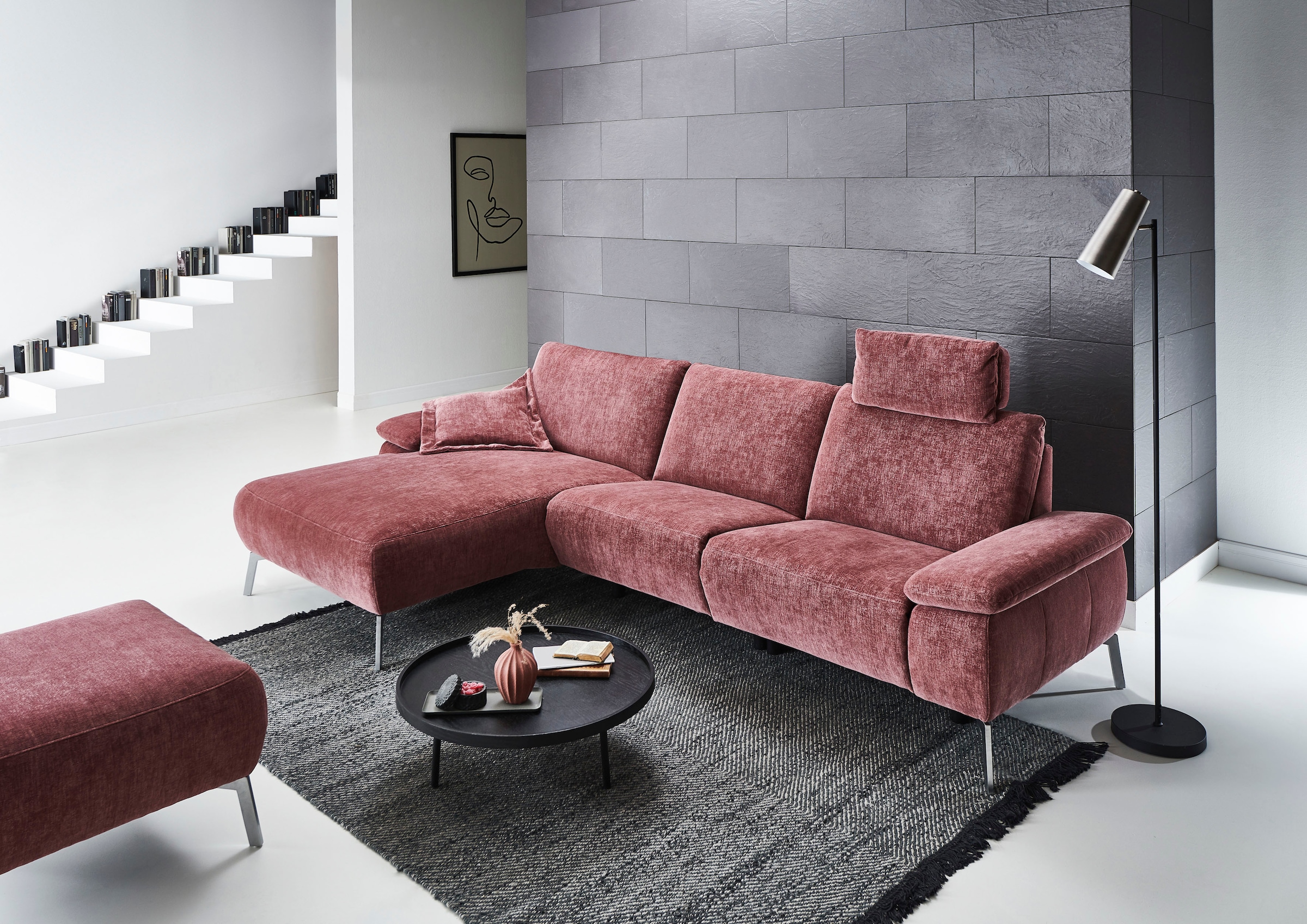 klappbare Relaxfunktion BAUR 1 Element, an (1 | teilmotorische Ecksofa Armlehnen St.), »Bellini«, kaufen INOSIGN