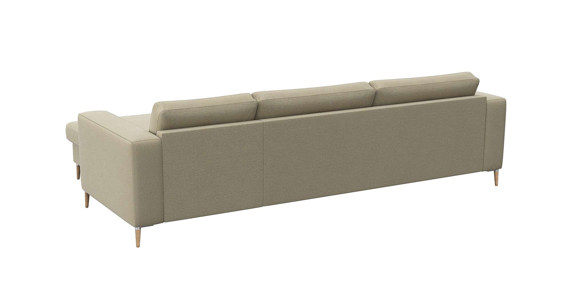 Thumbnail - FLEXLUX Ecksofa "Fiore, super Sitzkomfort durch Kaltschaum im Sitz, L-Form", breite Armlehnen, Kaltschaum, Füße Alu+ Eic...