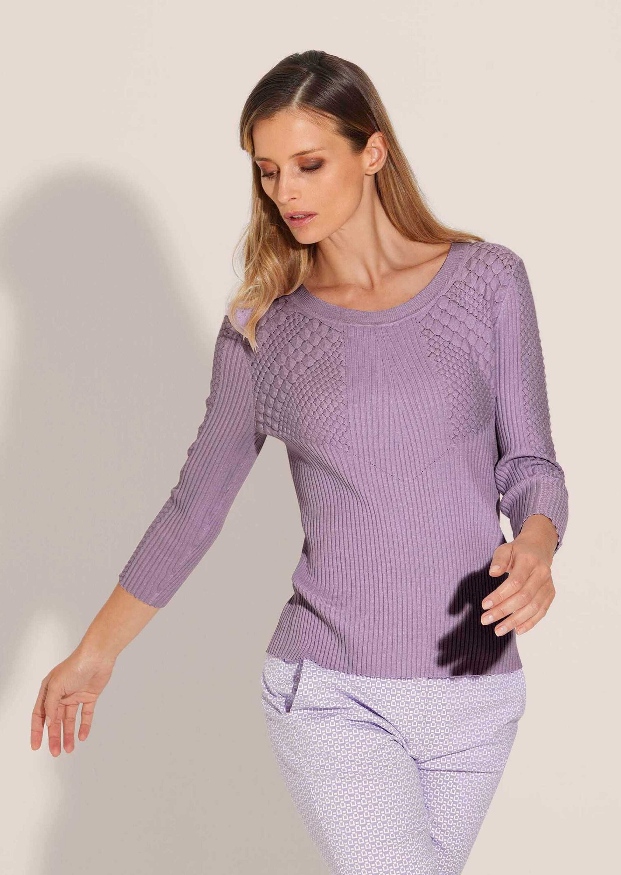 MADELEINE Longpullover »Pullover Rippstrickpullover«
