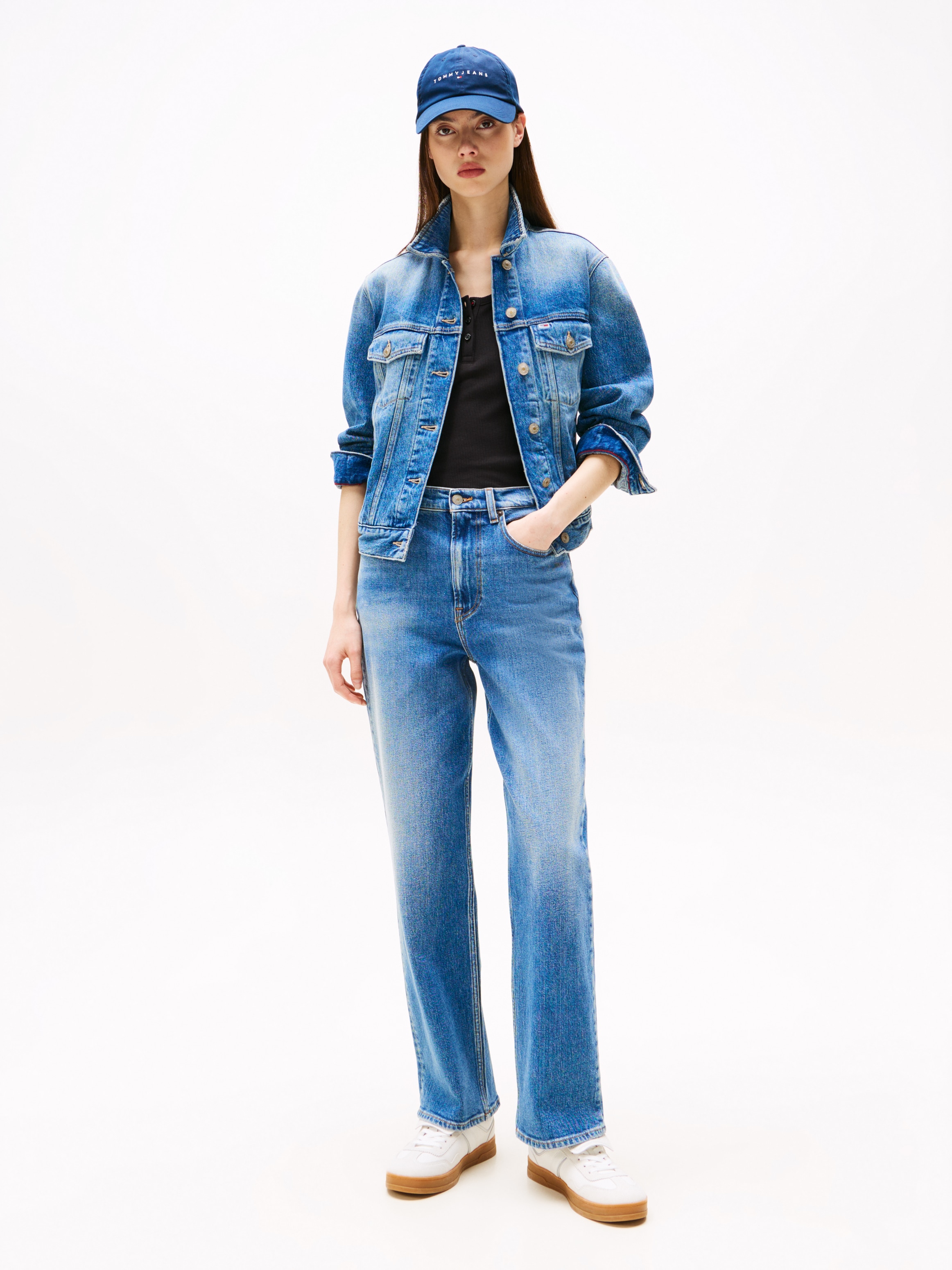 Tommy Jeans Straight-Jeans »Layla High Rise Slim Straight«, in Knöchellänge