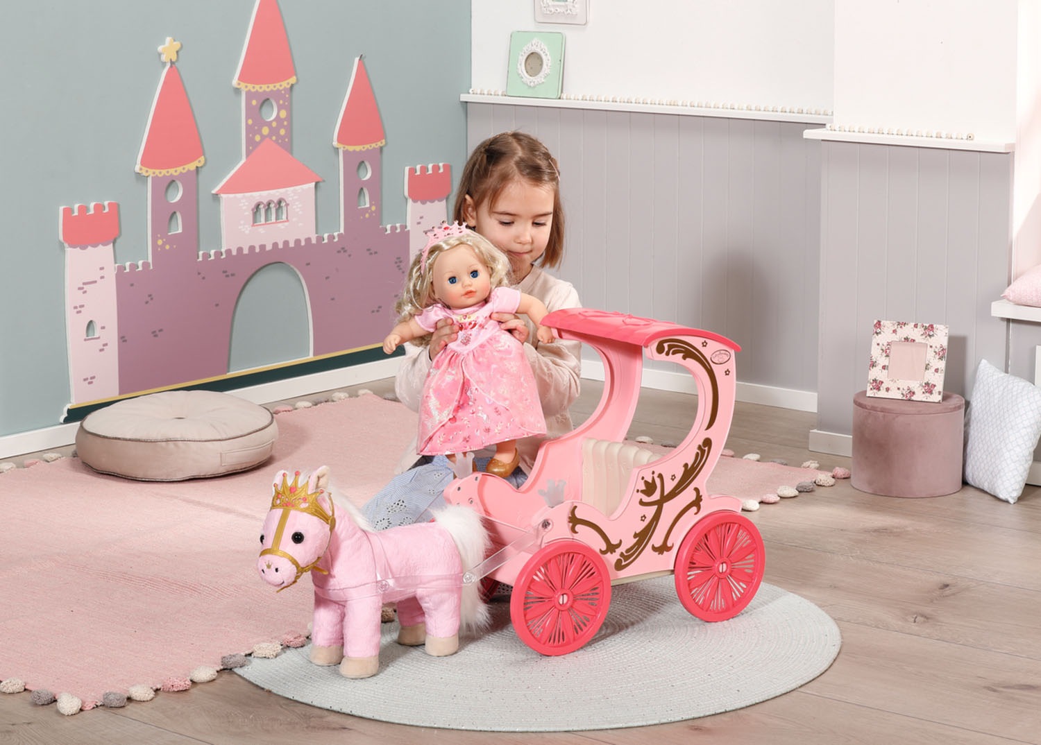 Baby Annabell Puppenkutsche »Little Sweet Kutsche & Pony«, mit Lichteffekten