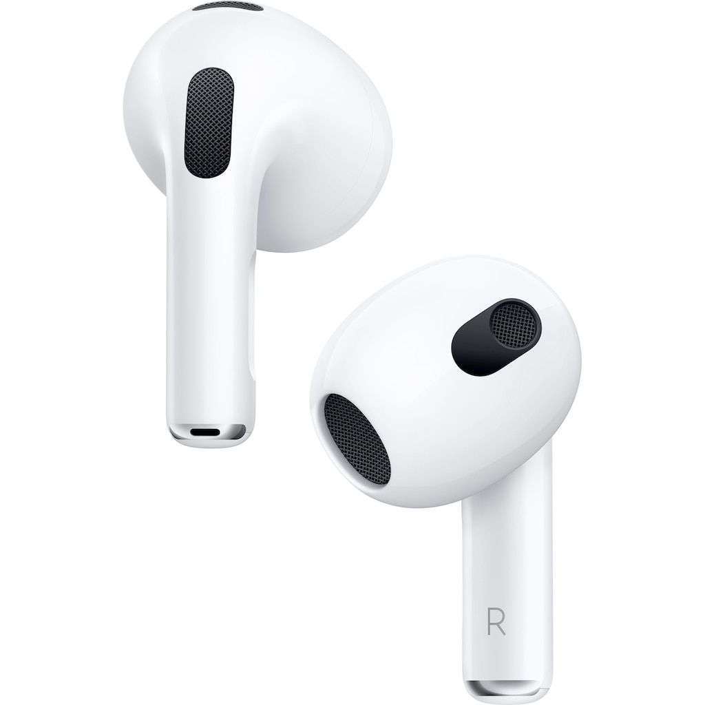 Apple wireless In-Ear-Kopfhörer »AirPods (3. Generation 2022) mit MagSafe Ladecase«, Bluetooth, Freisprechfunktion-Sprachsteuerung