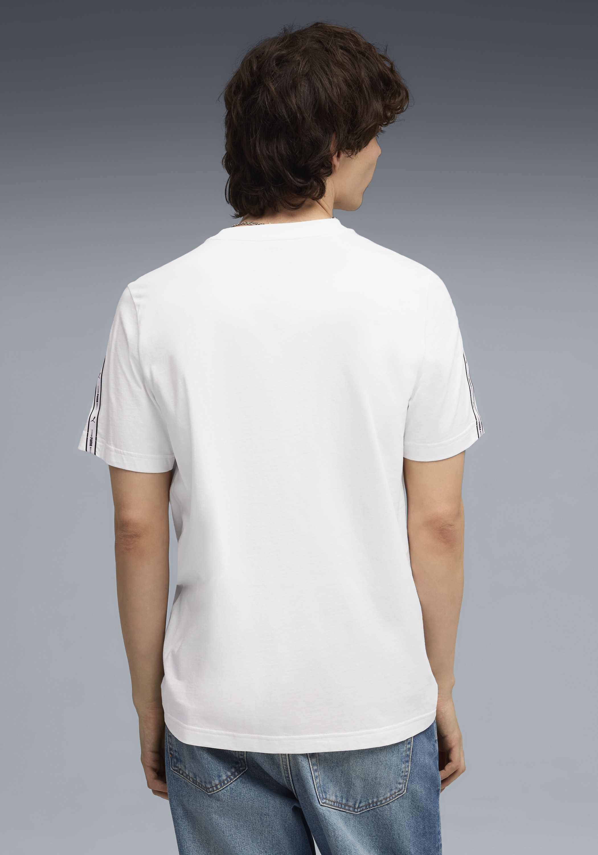 PUMA T-Shirt »ESS TAPE TEE« Regular Fit, Kurzarm, für sportlichen Look, aus Baumwolle