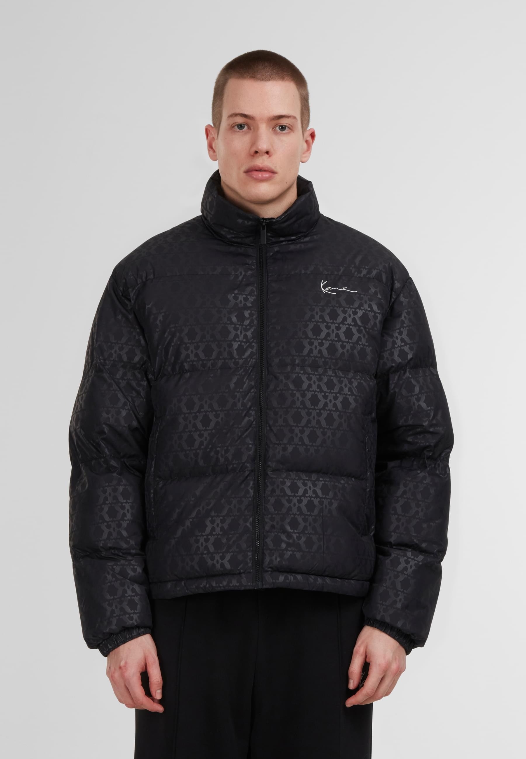 Karl Kani Winterjacke »Karl Kani Aop Signature Puffer Jacket«, (1 St.), ohne Kapuze
