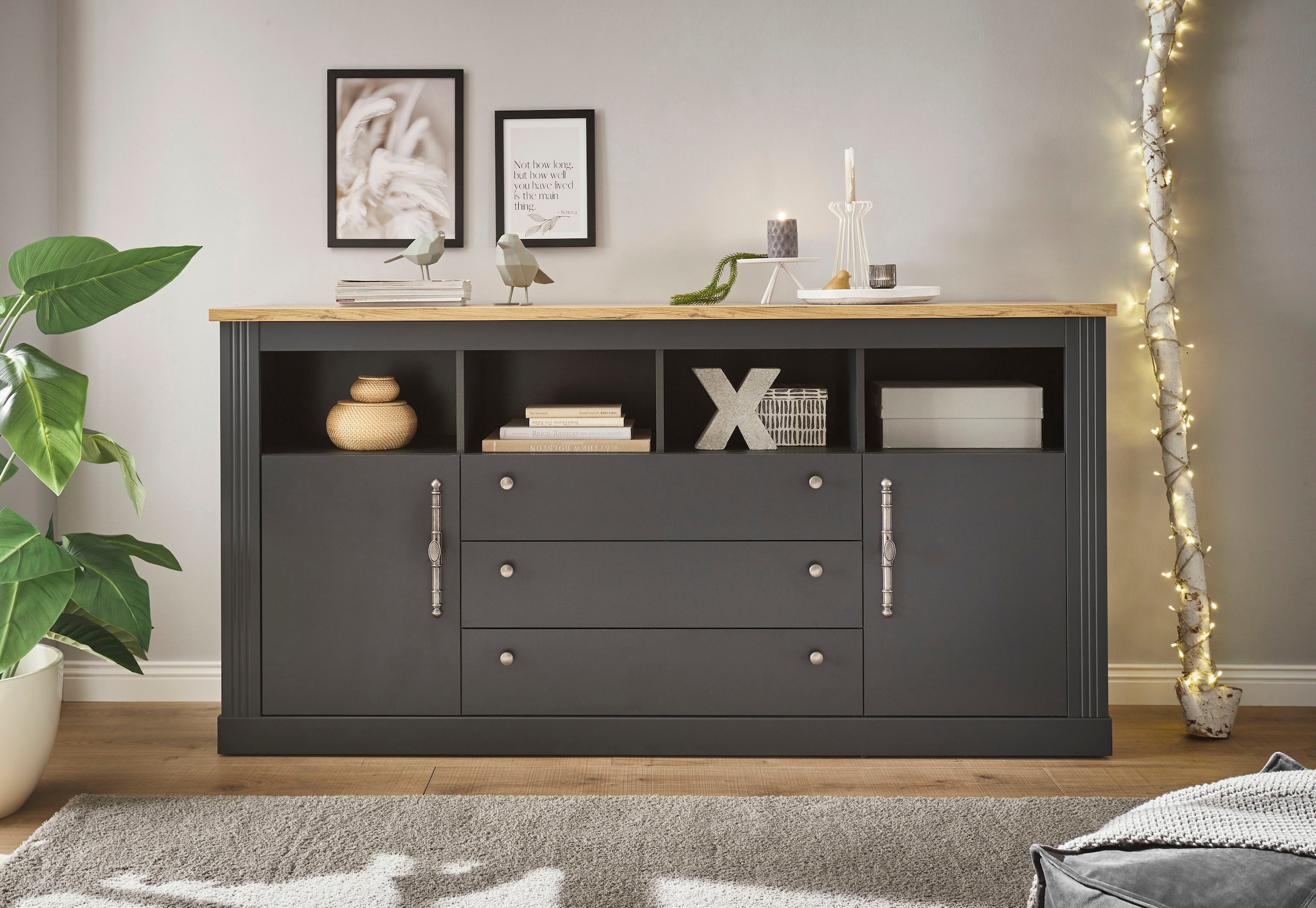 Home affaire Sideboard »WESTMINSTER BESTSELLER!«, (Breite ca. 193 cm), im romantischen Landhausstil