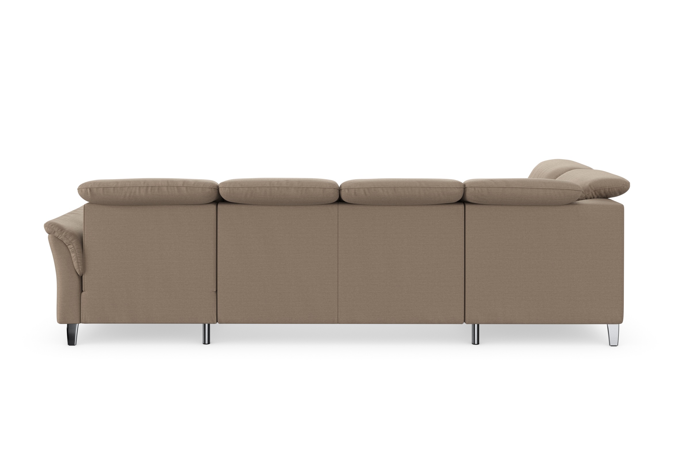 Wohnlandschaft SIT & MORE "Maggiore U-Form", grau (taupe), B:312cm H:88cm T:224cm, 98% Polyester, 2% Polyamid, Sofas, Wohnlandschaft, wahlweise mit Kopfteilverstellung, Bettfunktion und Stauraum 6
