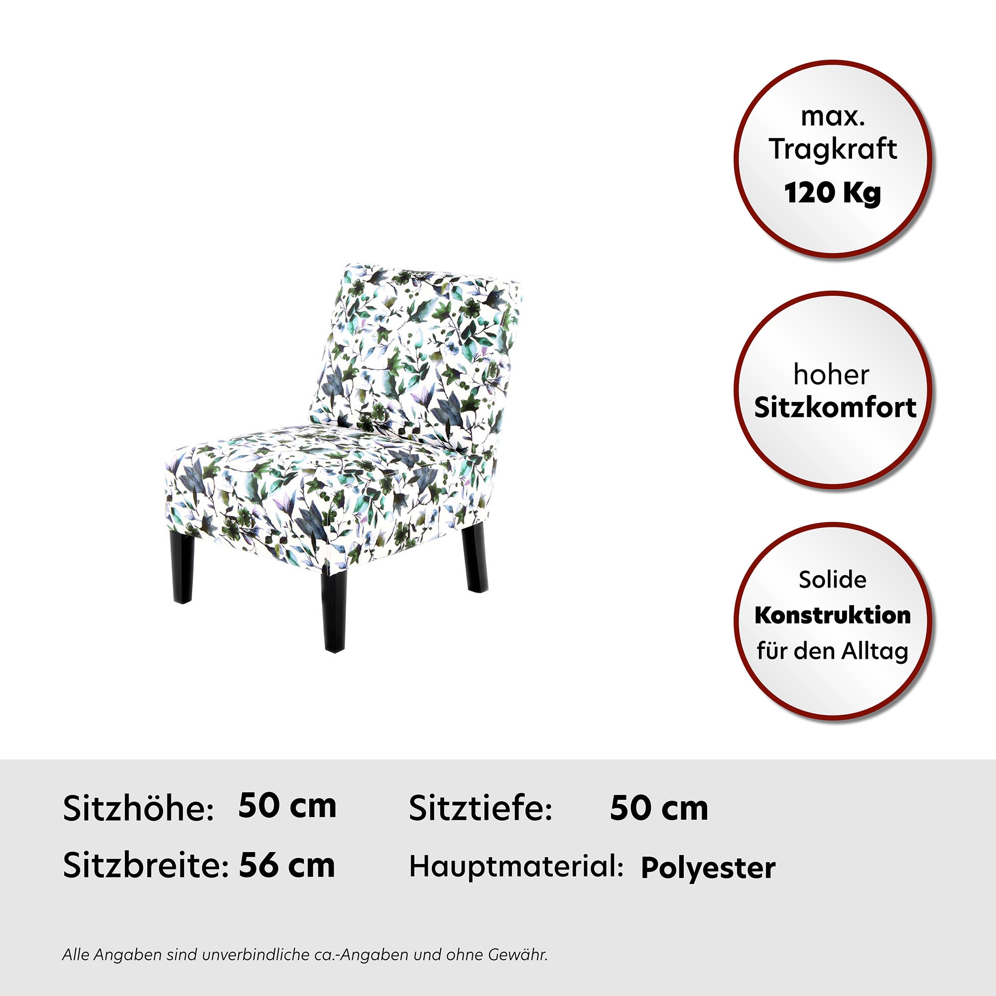 Kayoom Stuhl »Indira 210, mit gepolsterter Sitzfläche und Rückenlehne« () 1 Stk.stilvoll, modern, ideal für moderne Einrichtungen