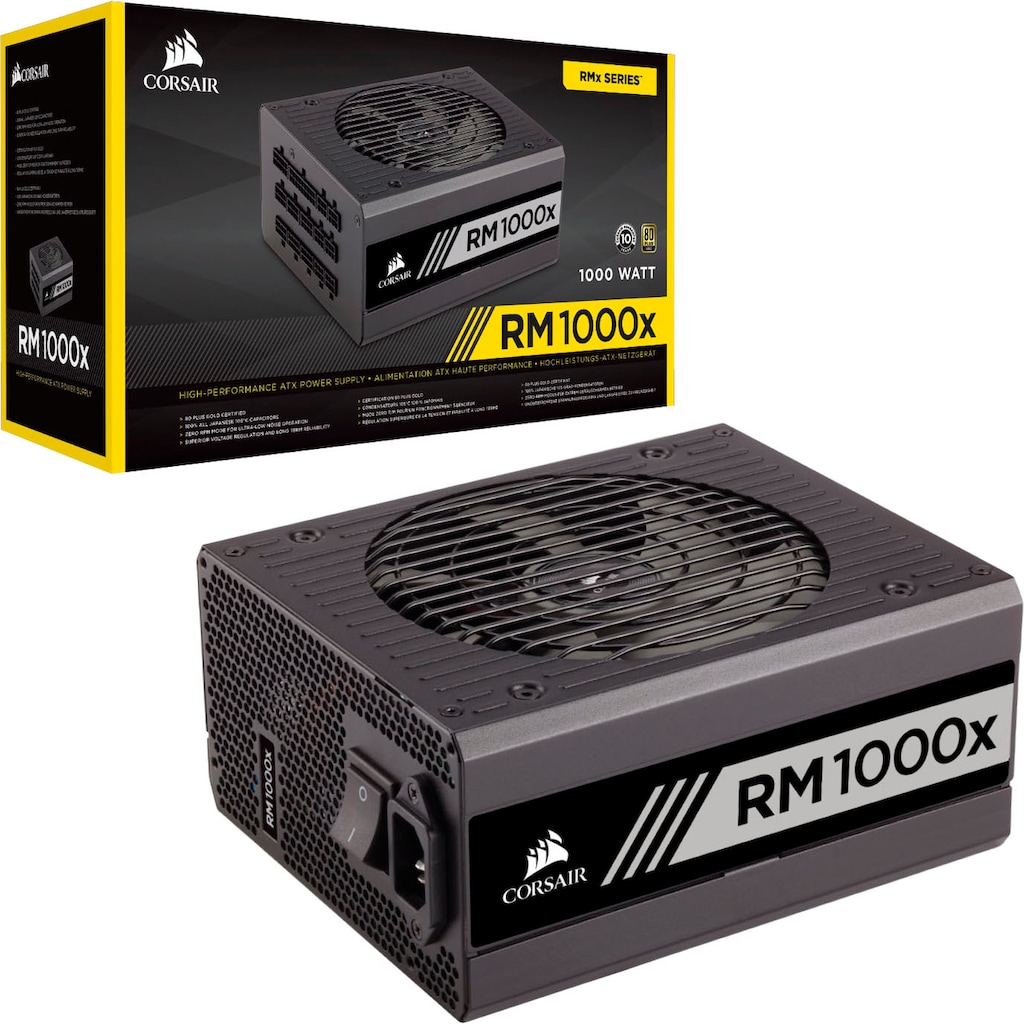 Corsair PC-Netzteil »RMx Series RM1000x – 80 PLUS«, (1 St.)