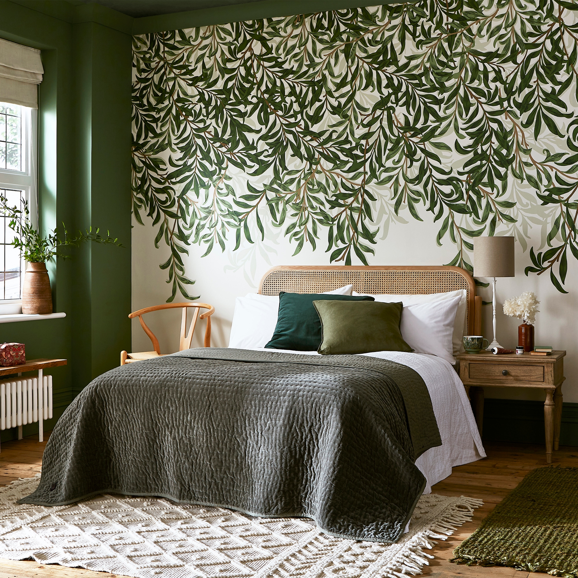 WILLIAM MORRIS AT HOME Vliestapete "Willow Bough" Retro glatt 10mx52cm (ca. 5m2)