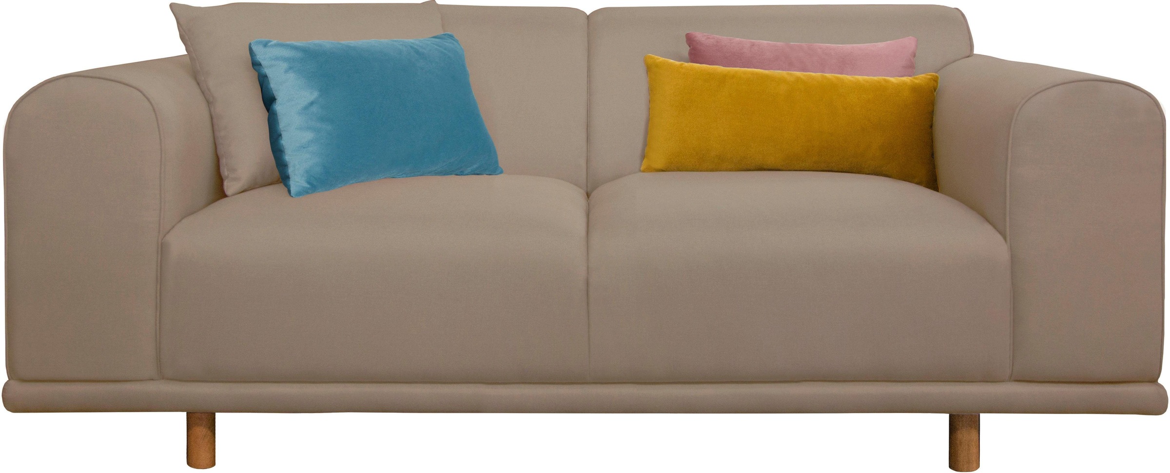 Thumbnail - OTTO home 2-Sitzer "Maroon" in skandinavischem Design, mit losen Kissen