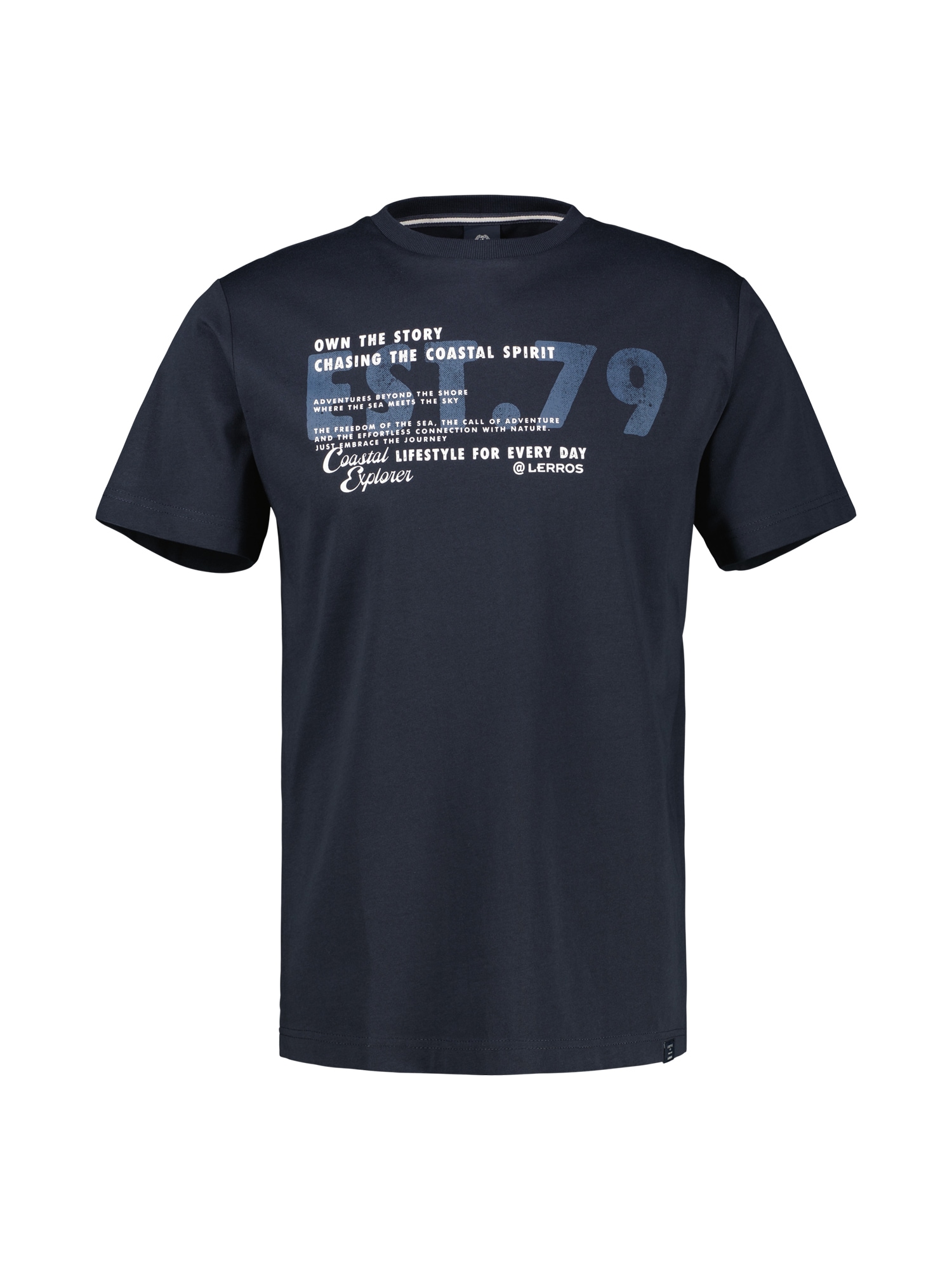 LERROS 1100000002199 "T-Shirt mit Brustprint, Grosse Grössen"