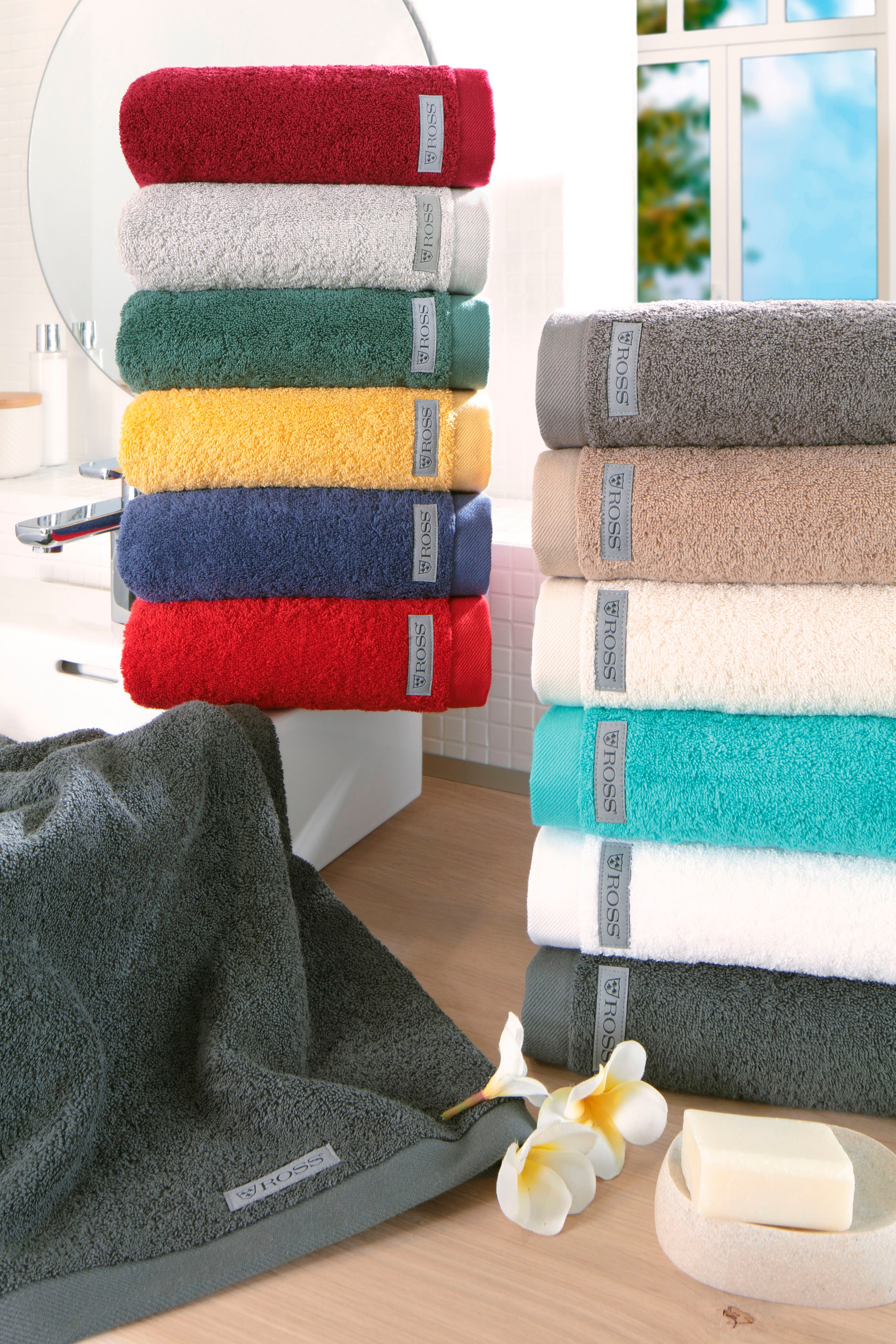 ROSS Handtuch Set "Sinfonie" Set beinhaltet Gästetücher und Waschhandschuhe günstig online kaufen