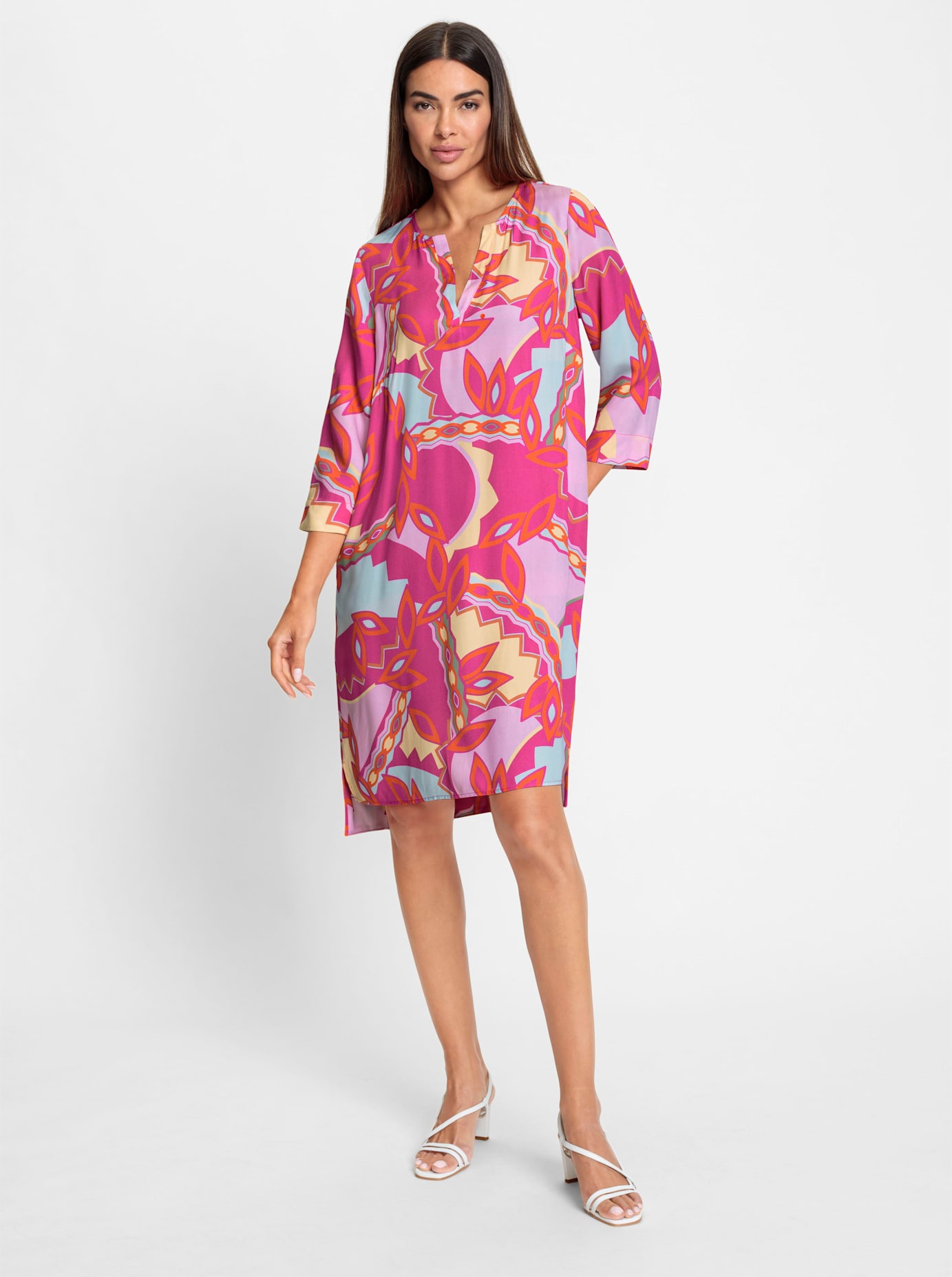 heine Druckkleid "Druck-Kleid" Nahttasche günstig online kaufen