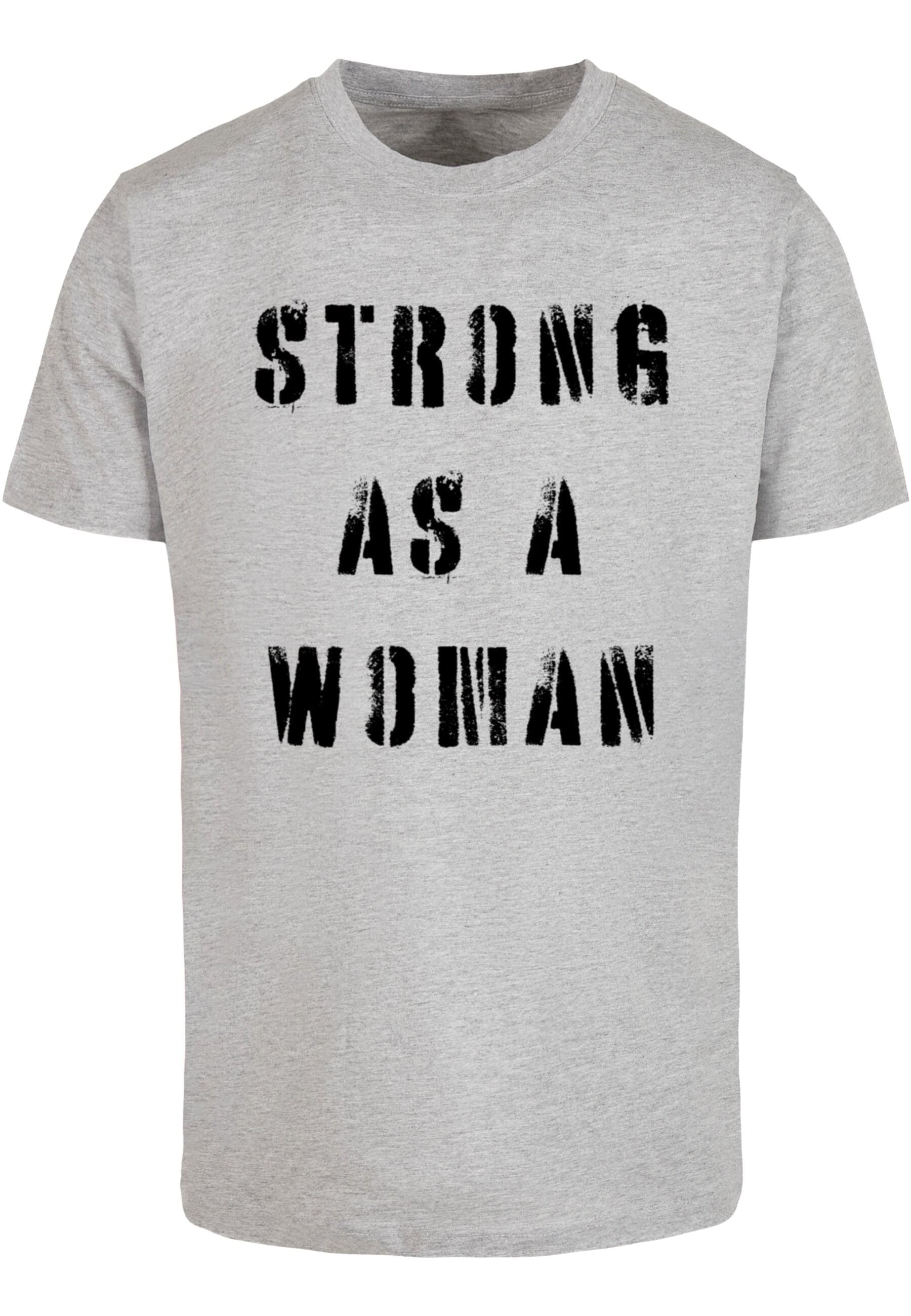 Merchcode T-Shirt "Merchcode Unisex WD - Strong As A Woman T-Shirt Round Ne günstig online kaufen