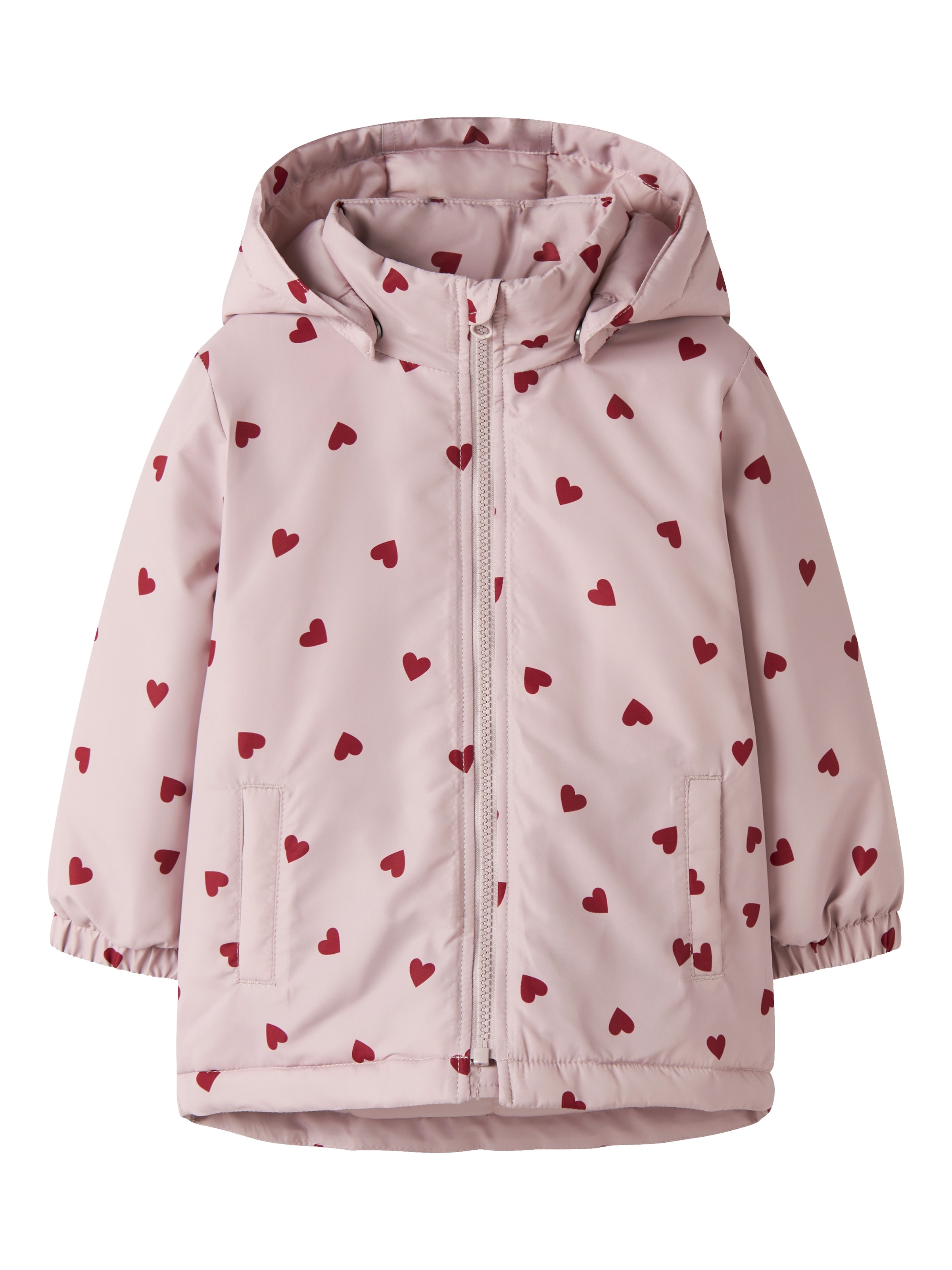 Name It Outdoorjacke »NMFMAXI JACKET PA AOP NOOS« mit Kapuze Kunstfaser, wasserabweisend, reflektierendes Detail