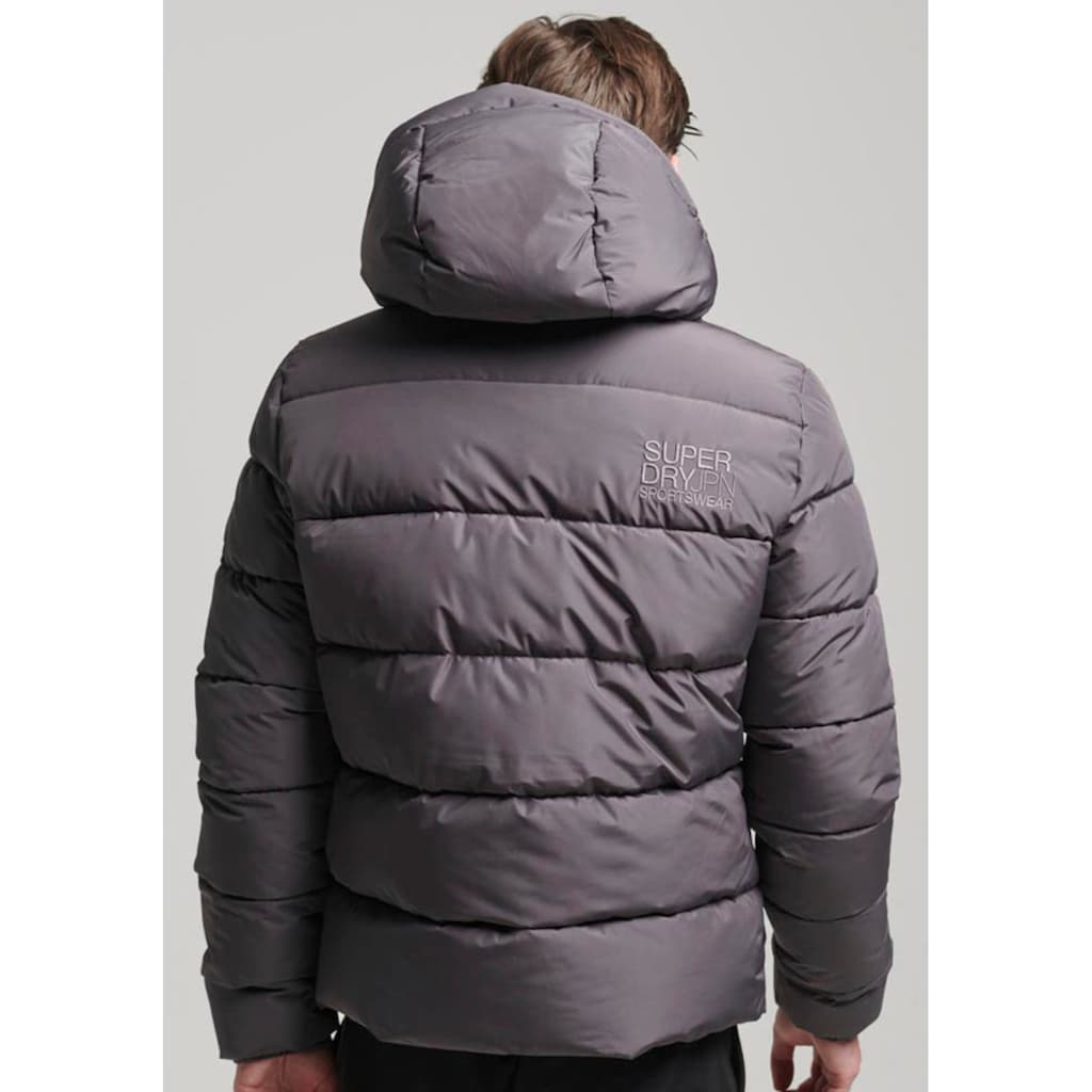 Superdry Steppjacke »HOODED SPORTS PUFFR JACKET«, mit Kapuze