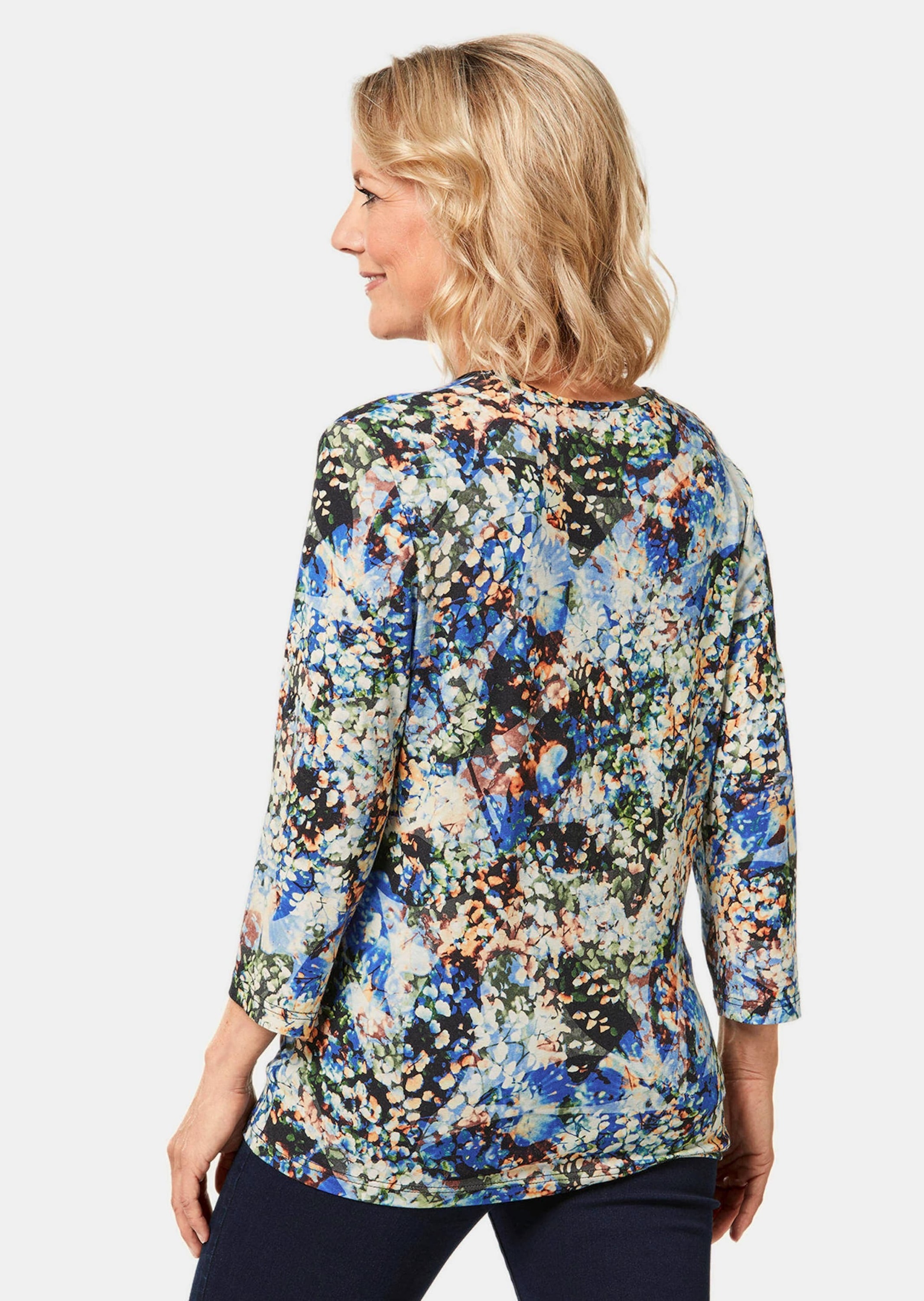 GOLDNER Print-Shirt »Shirt Kurzgröße - Druckshirt in kraftvollen Farben«