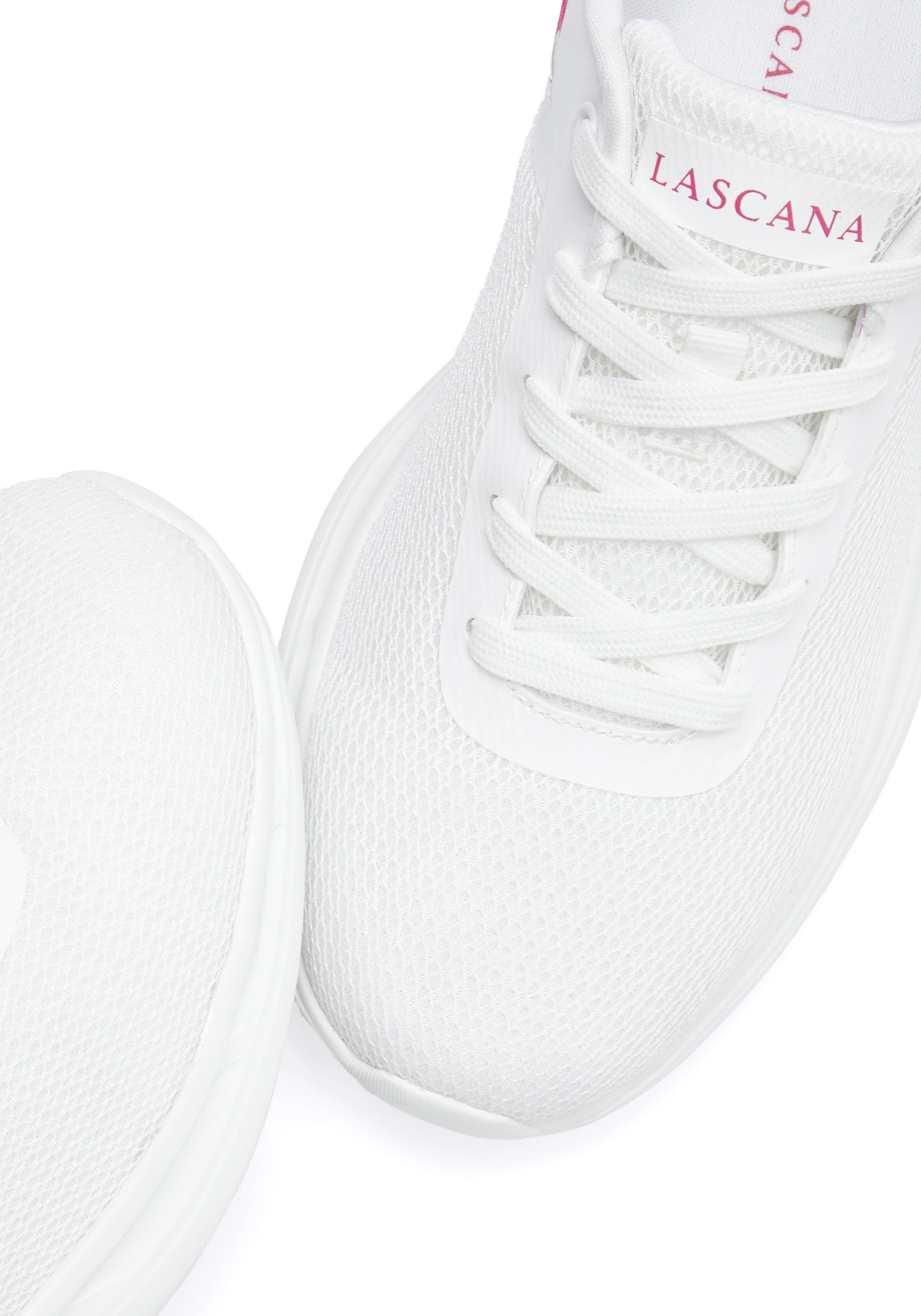 LASCANA Sneaker, Freizeitschuh, Halbschuh mit Blumen-Print VEGAN