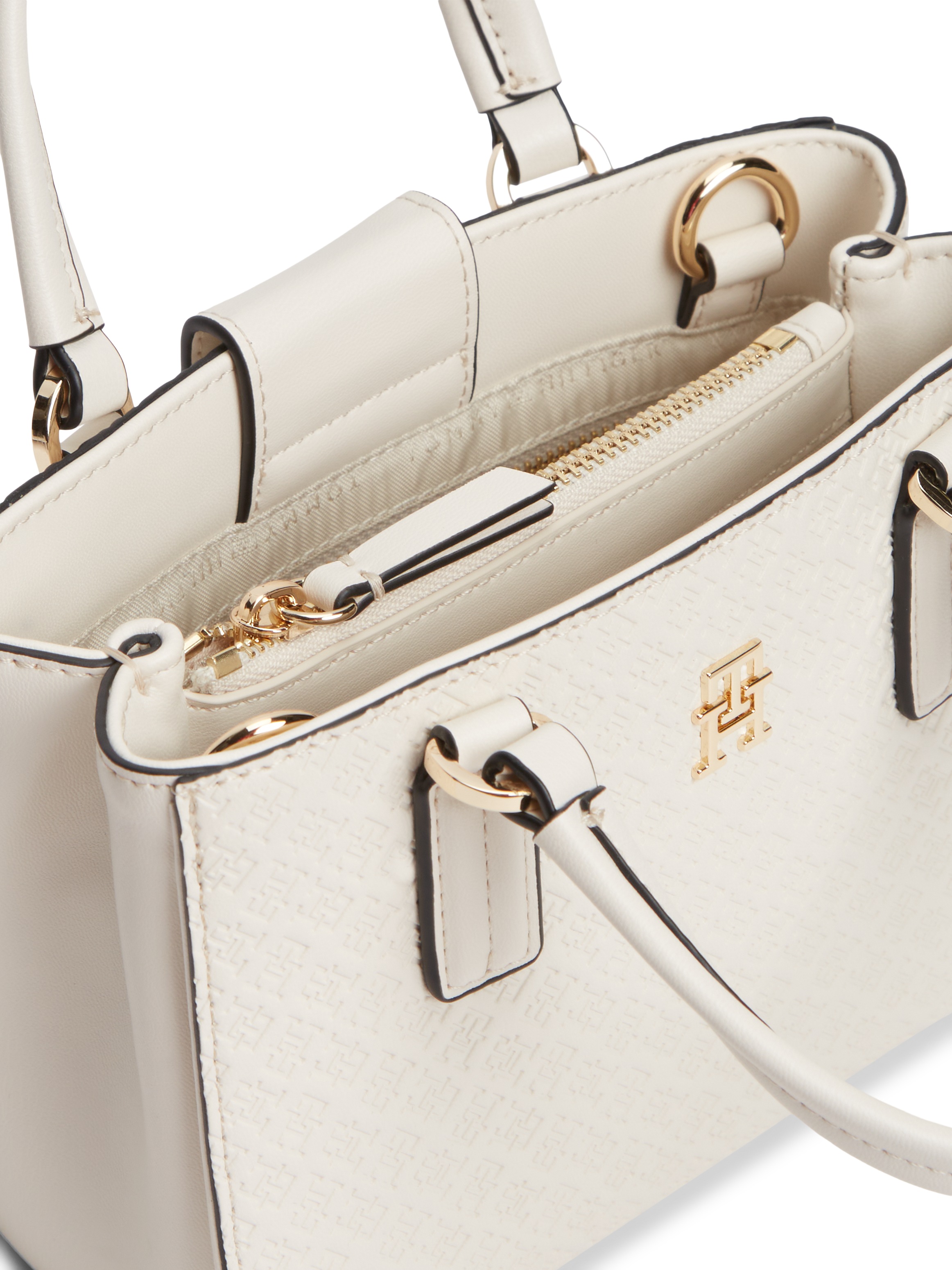 Tommy Hilfiger Tragetasche »TH DAILY MINI TOTE MONO« Damen Handtasche, Umhängetasche, Schultertasche mit TH-Schmuckelement