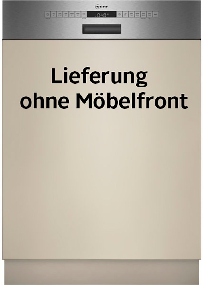 NEFF teilintegrierbarer Geschirrspüler N 50 "S145HVS00E", 14 Maßgedecke, Besteckschublade für einfaches Beladen