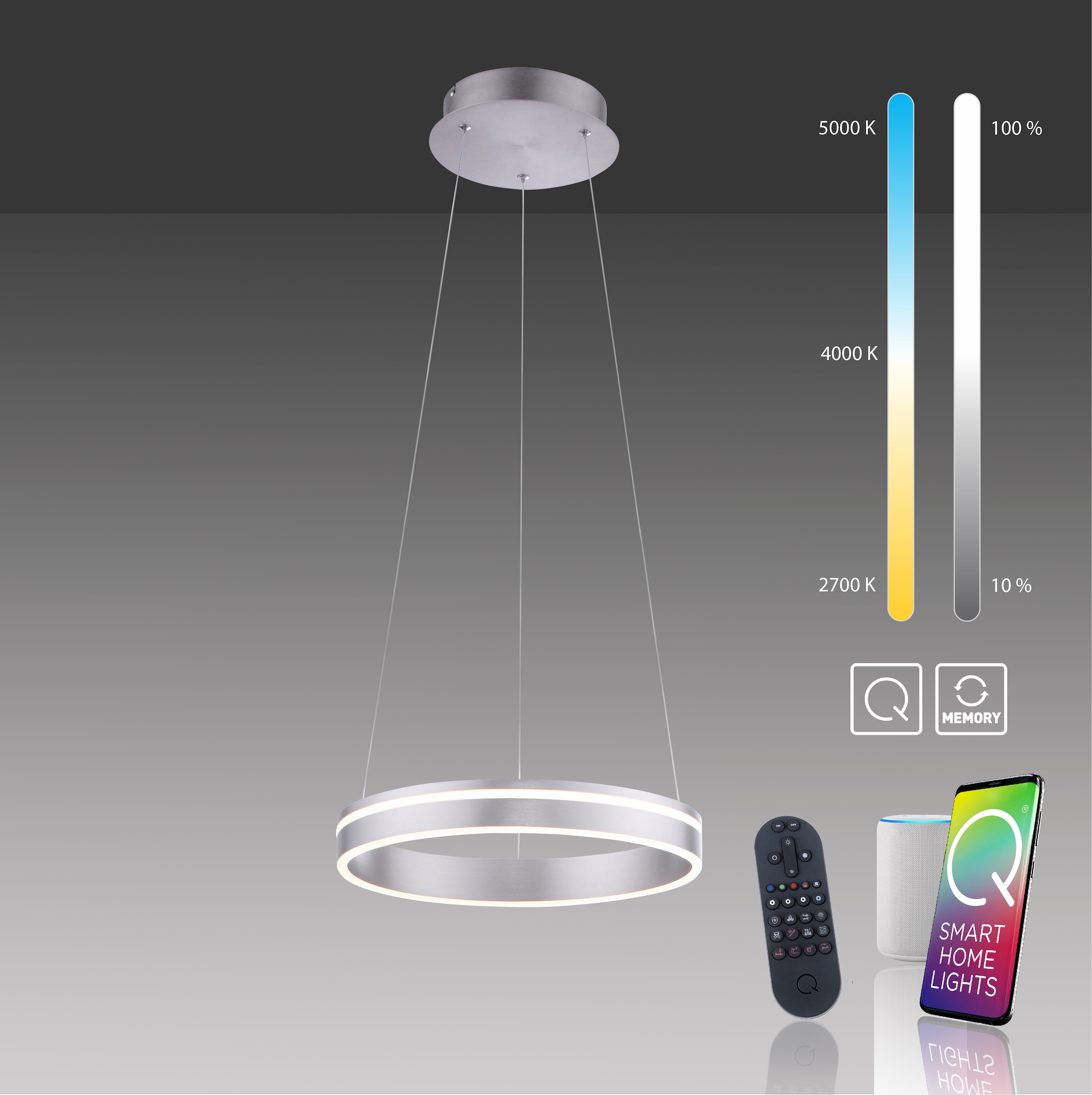Neuhaus Q SMART HOME LIGHTS LED Pendelleuchte »Q-VITO« LED-Board 1 Stk. warmweiß - kaltweiß