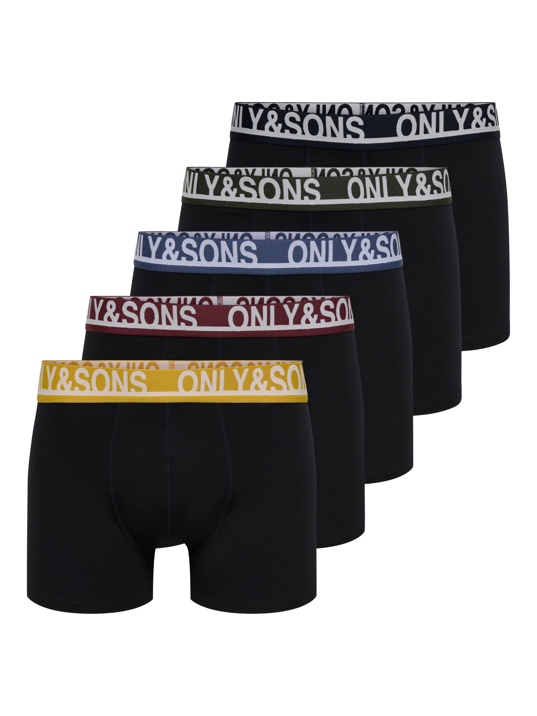 ONLY & SONS Boxershorts "ONSTREY SOLID BOXER 5PACK OTL" Packung, 5 Stk. günstig online kaufen