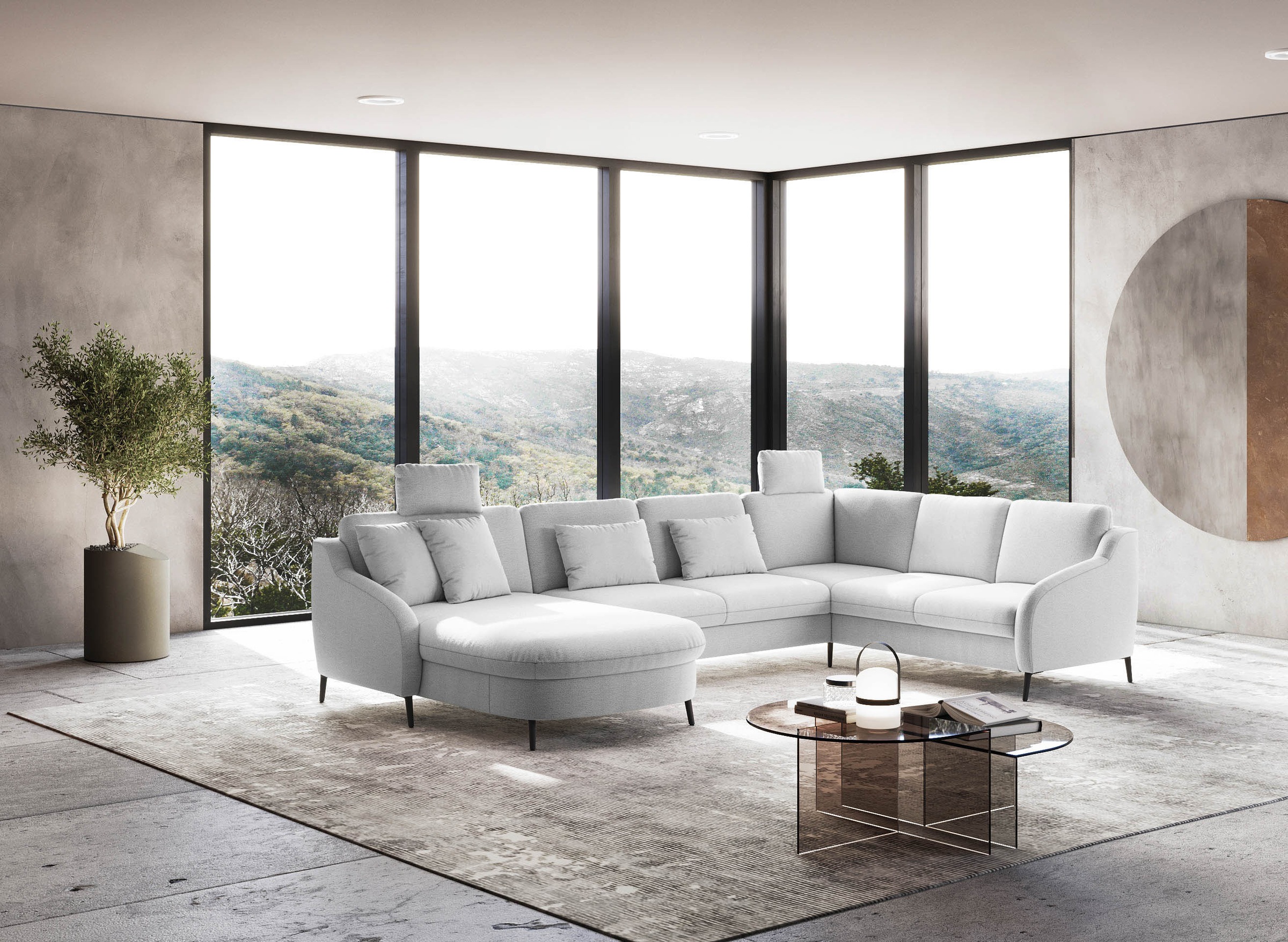 sit&more Wohnlandschaft "Soul U-Form" wahlweise mit Bettfunktion und Bettka günstig online kaufen