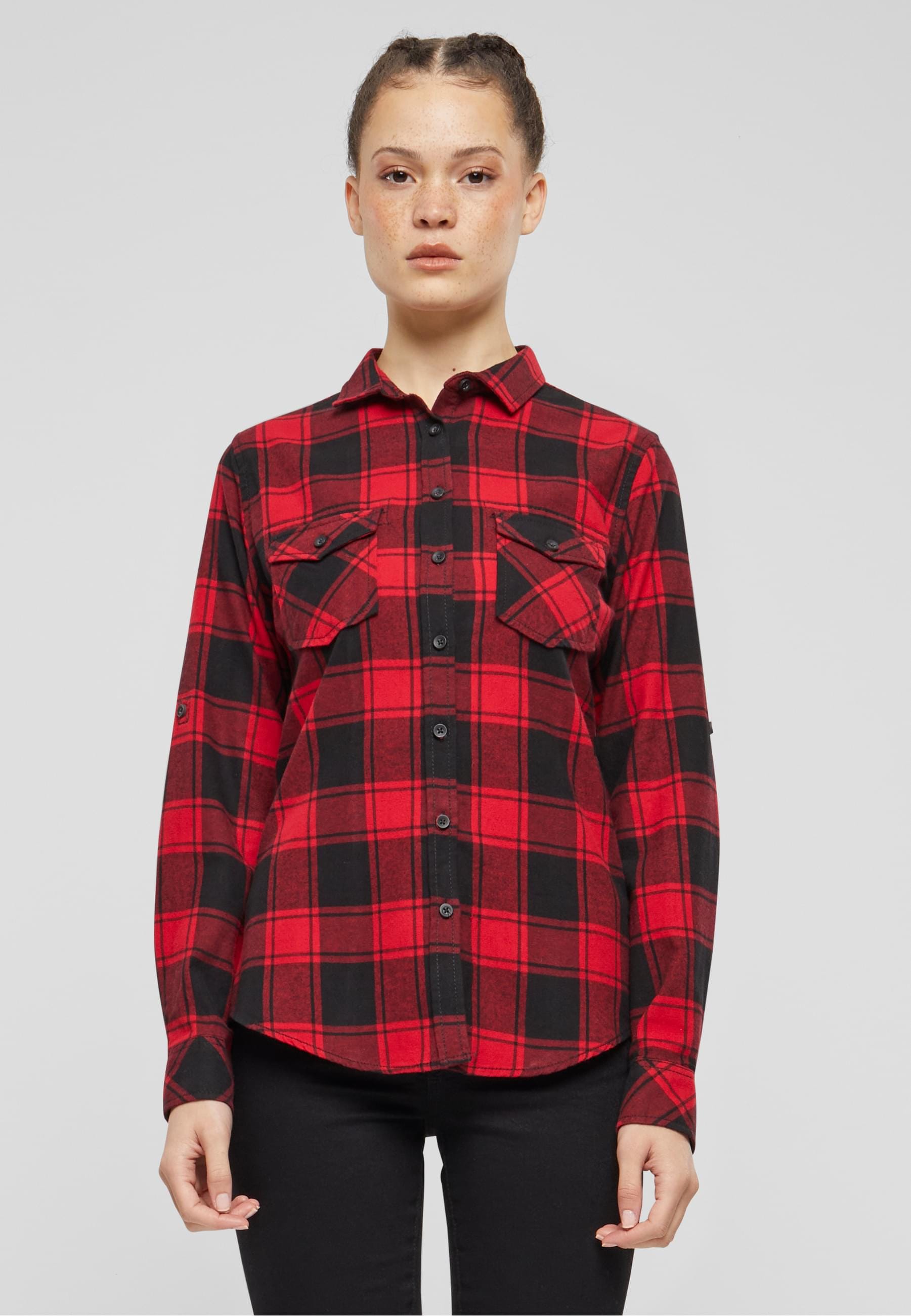 Brandit Langarmhemd »Brandit Damen Amy Flanell Shirt GIRLS«, (1 tlg.)