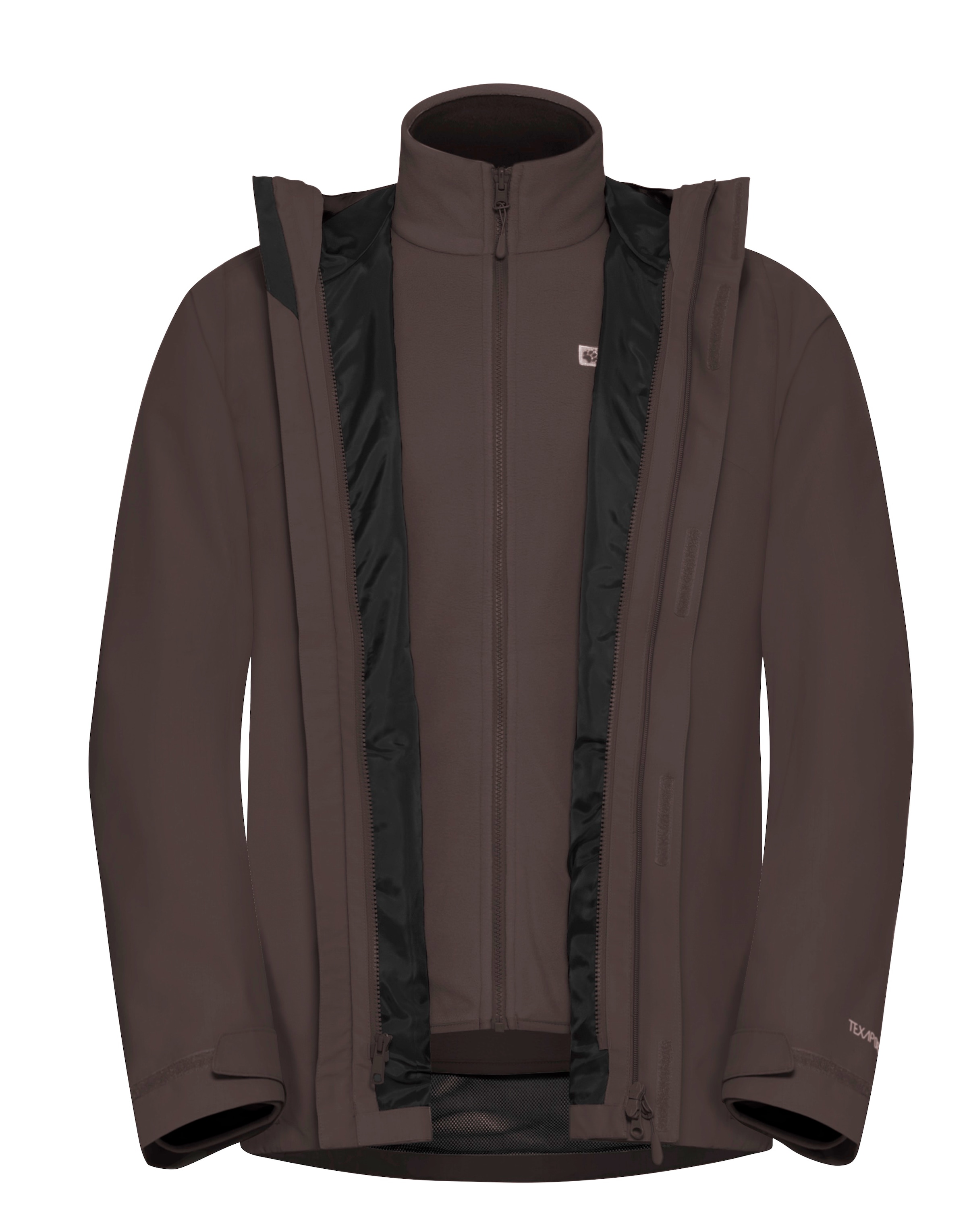 Jack Wolfskin Funktionsjacke »ALTENBERG 3IN1«, mit Kapuze, 3in1, wasserdicht, Übergangsjacke