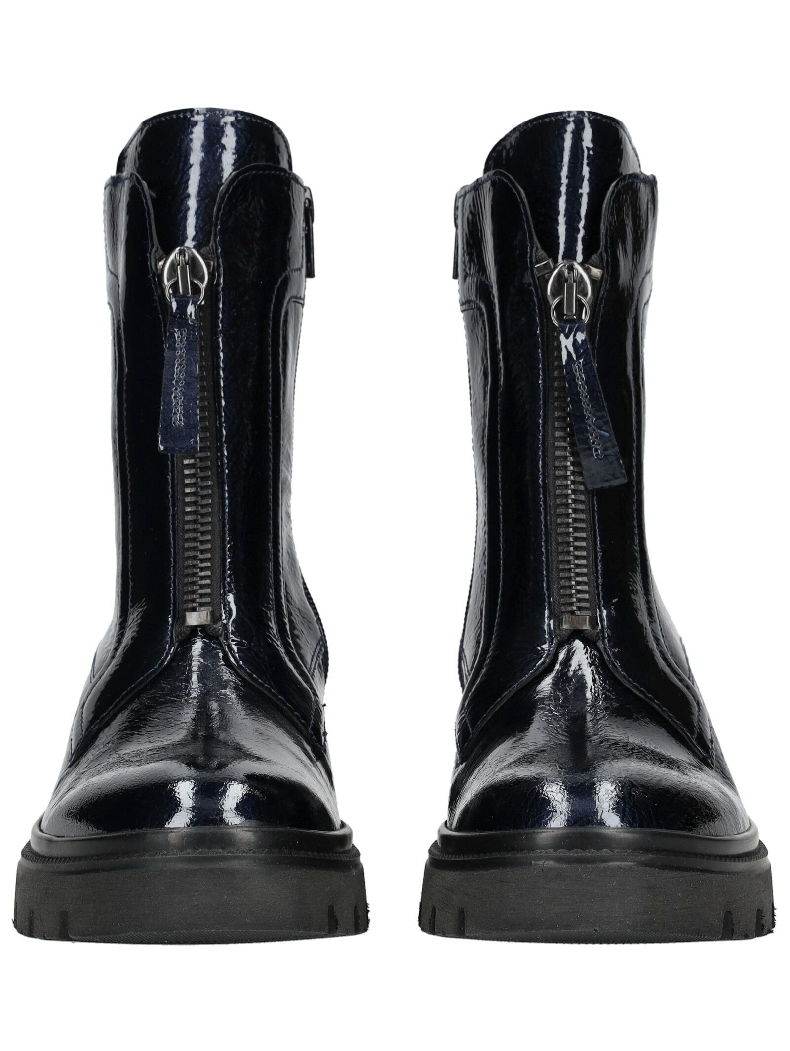 Gabor Lace-Up Boot Blue Patent Leather Size 38 2
