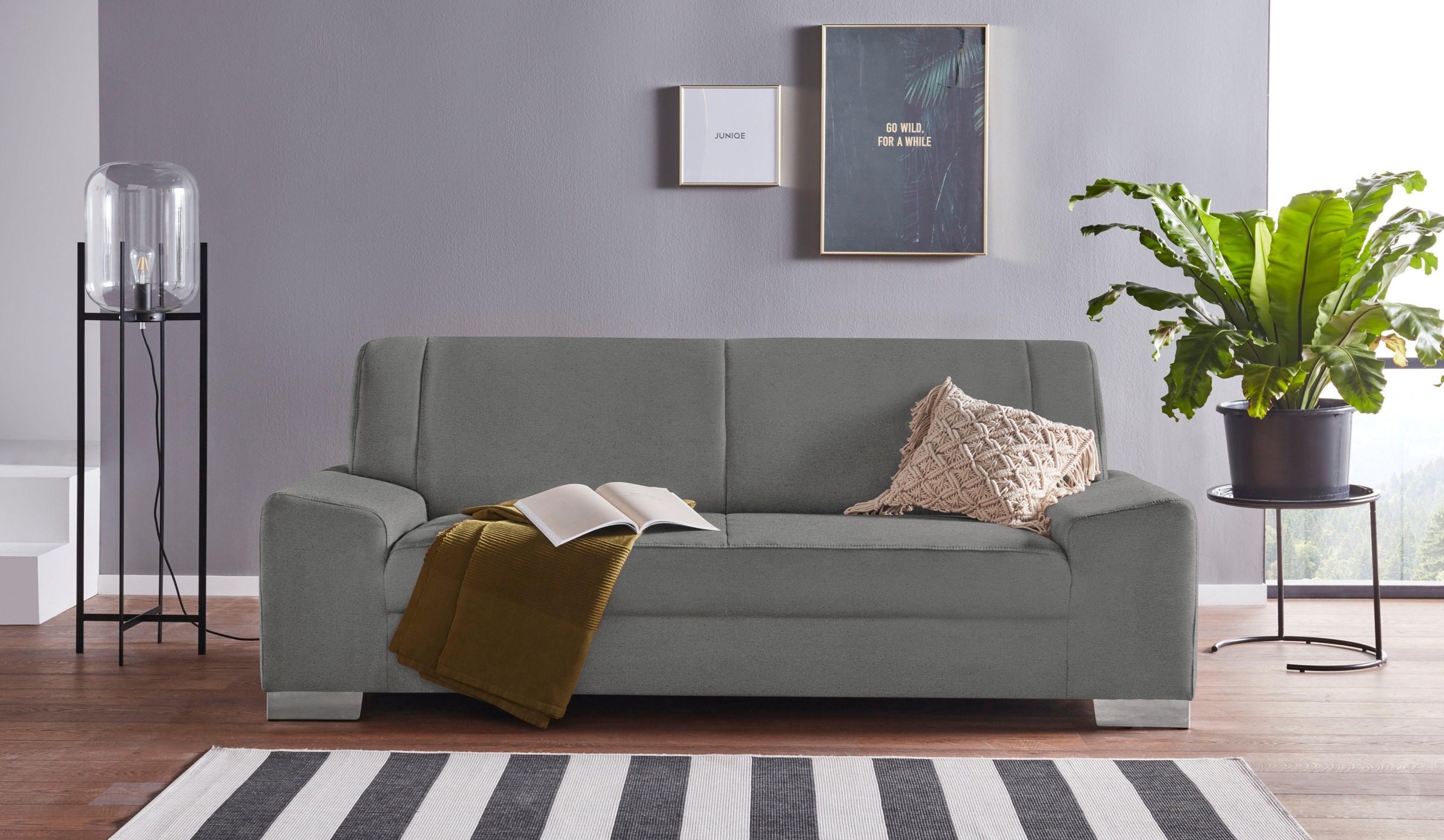 DOMO collection 2,5-Sitzer "Anzio kubisches Design, flache Armlehnen, Breit günstig online kaufen