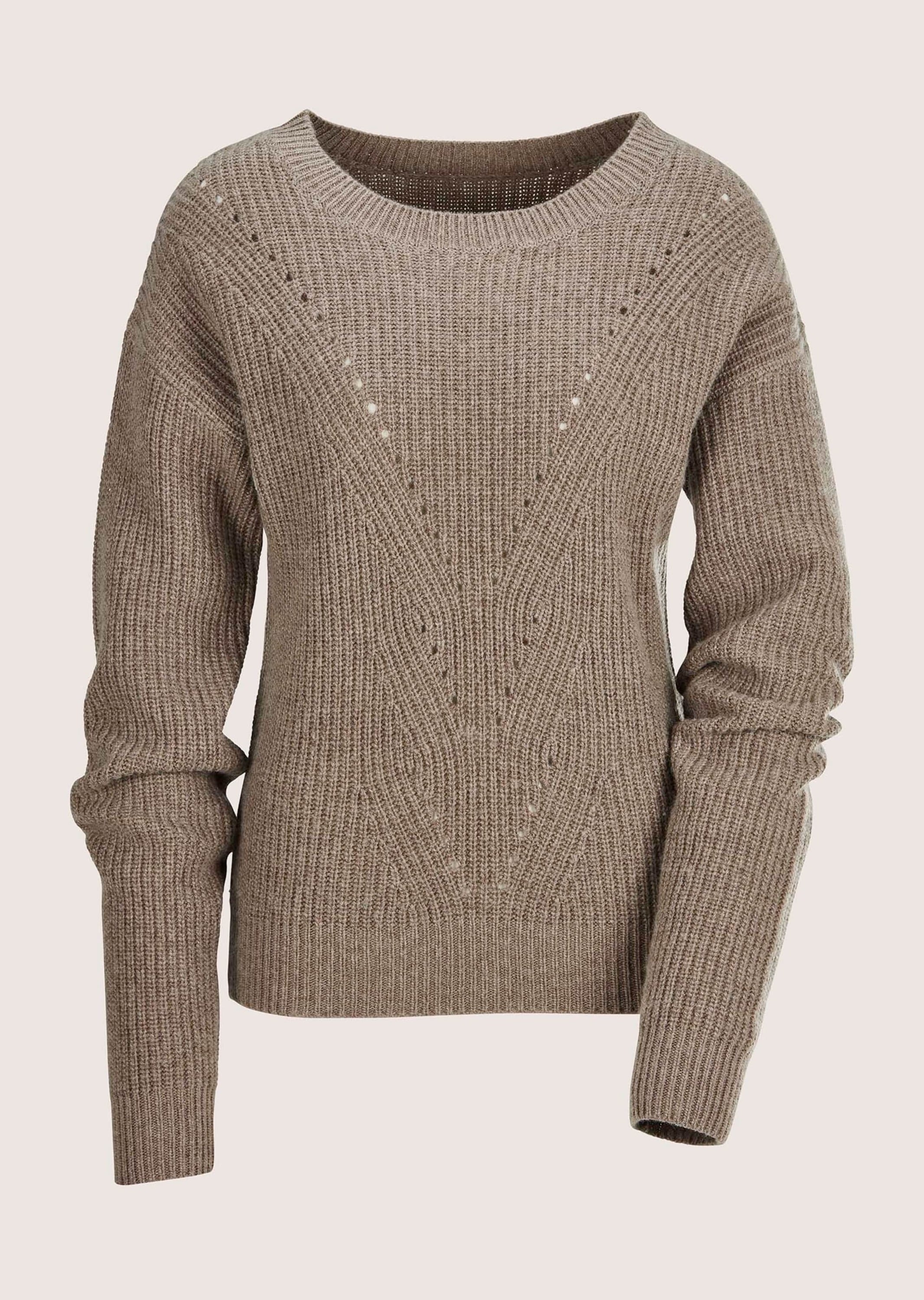 MADELEINE Longpullover "Pullover Langarm Pullover mit U-Boot-Ausschnitt"