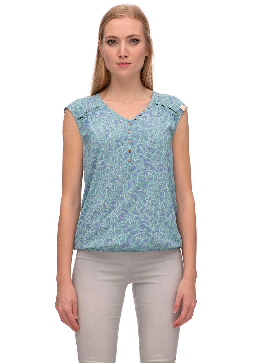 Ragwear Kurzarmshirt »ZOFKA ORGANIC«, in stylischem Allover-Sunshine-Print  für kaufen | BAUR