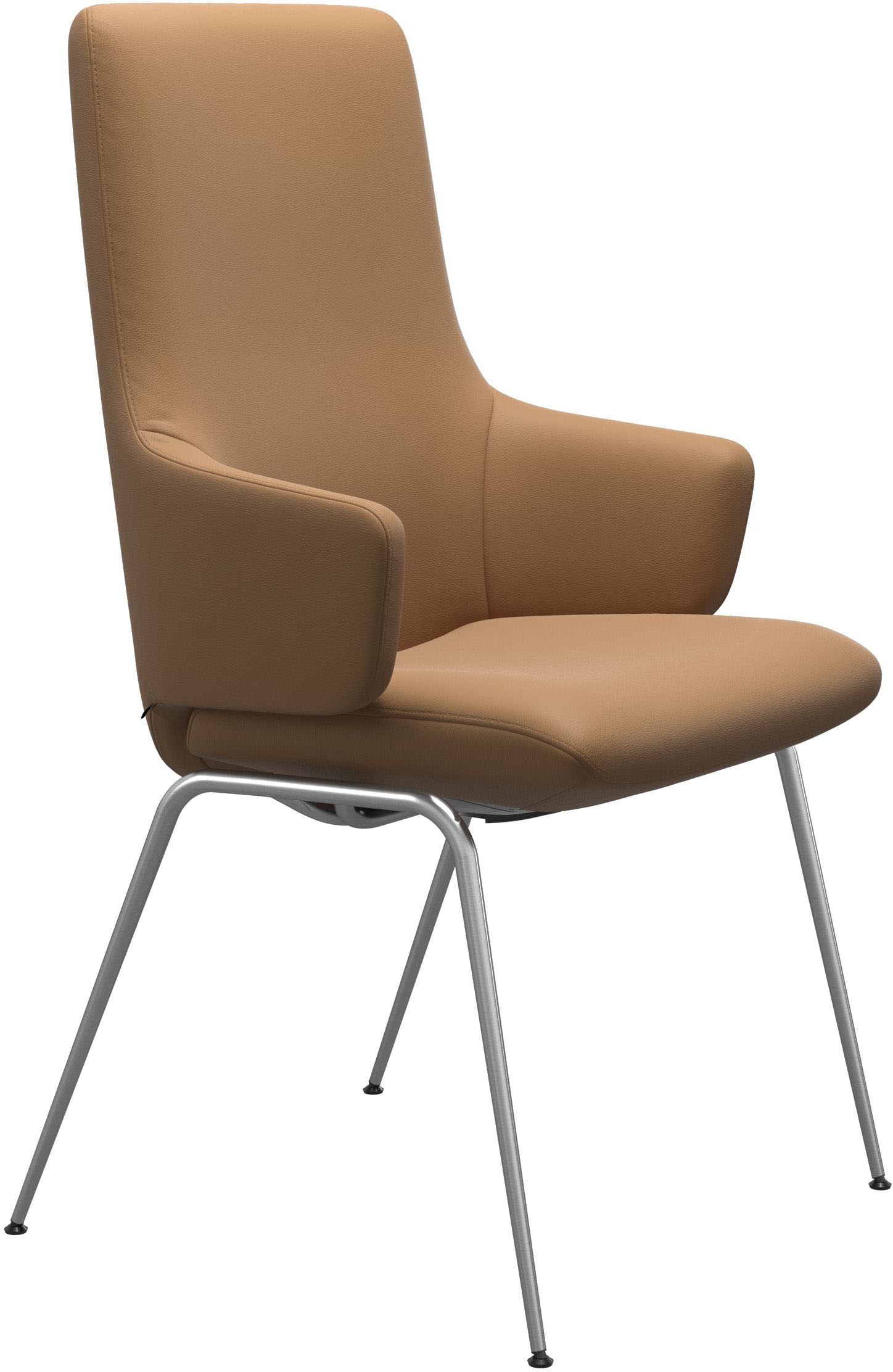Stressless® Polsterstuhl »Laurel«, Leder PALOMA, High Back mit Armlehne, Größe L, mit Beinen aus Stahl in Schwarz matt