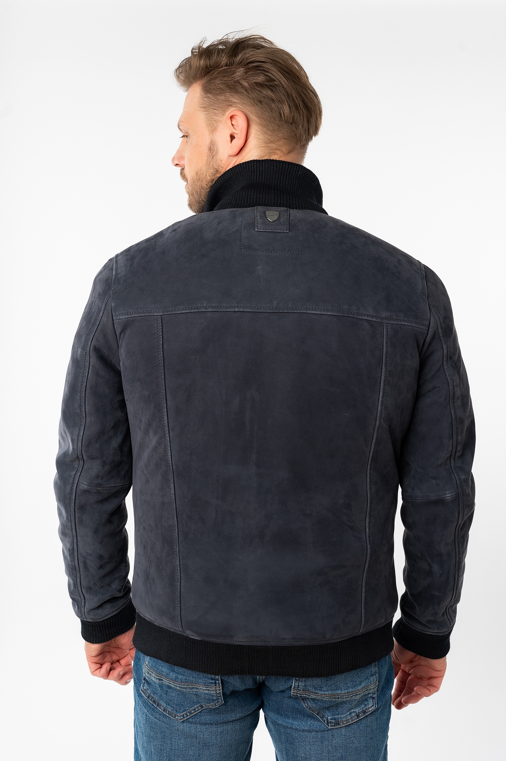 Mauritius Lederjacke »MMThalor« mit geripptem Stehkragen