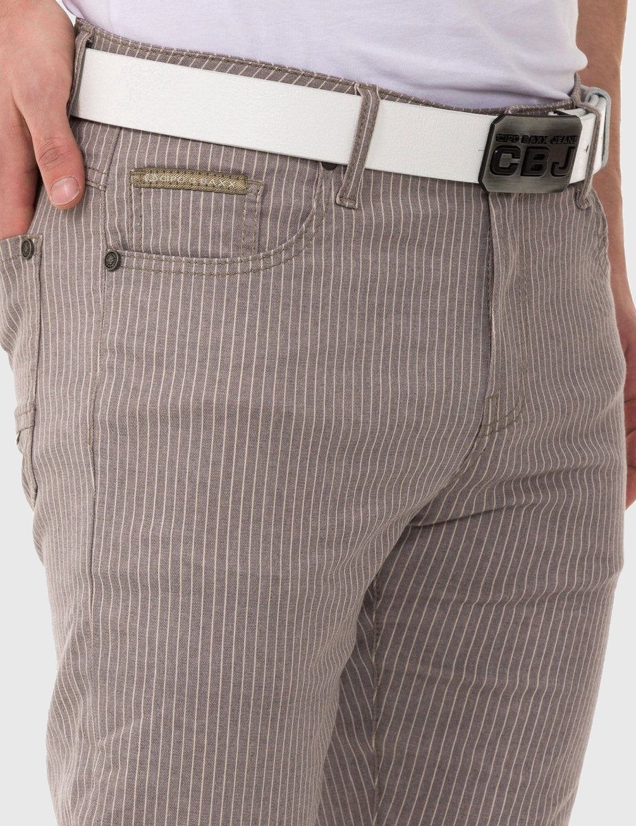 Cipo & Baxx Gerade Jeans »Hose«, im dezenten Streifen-Look