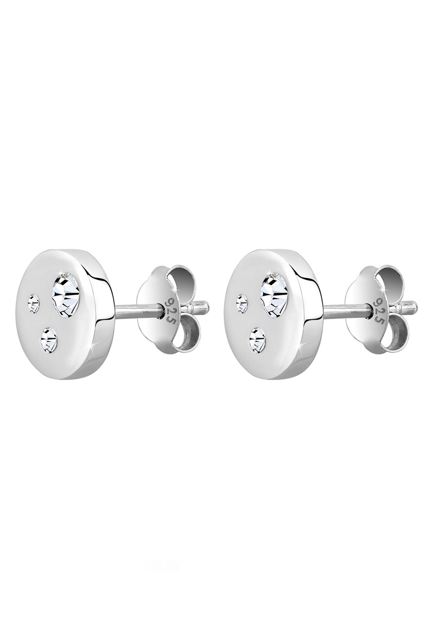 Elli Paar Ohrstecker »Basic Geo Trend Kristalle 925 Silber«