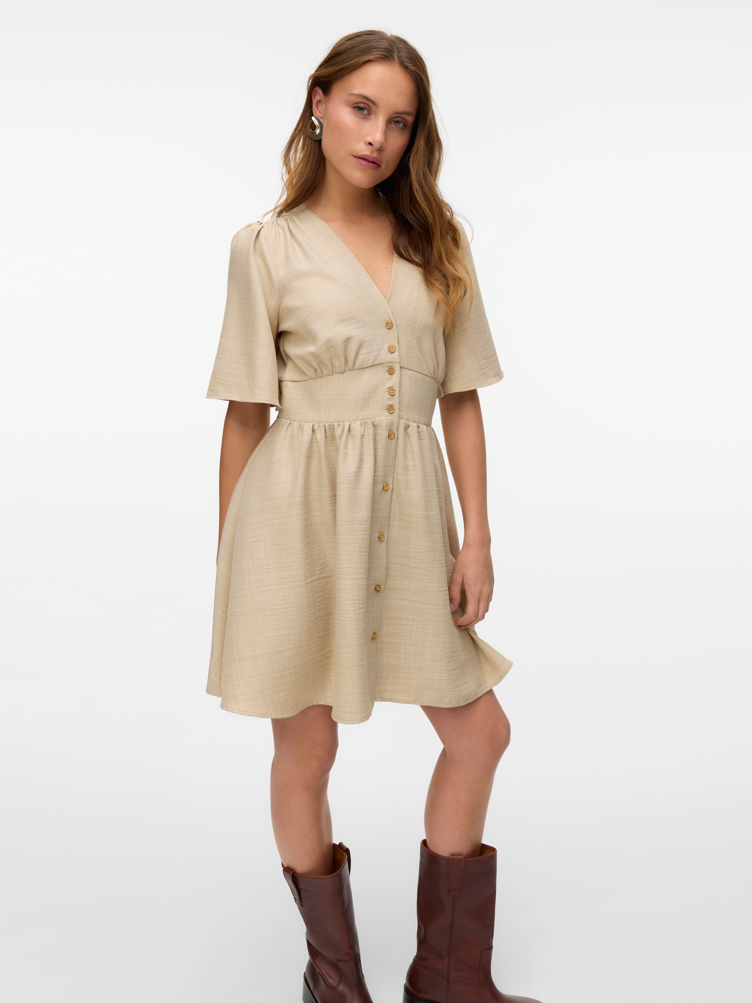 Vero Moda Minikleid "VMMELANEY 2/4 SHORT DRESS WVN NOOS" günstig online kaufen