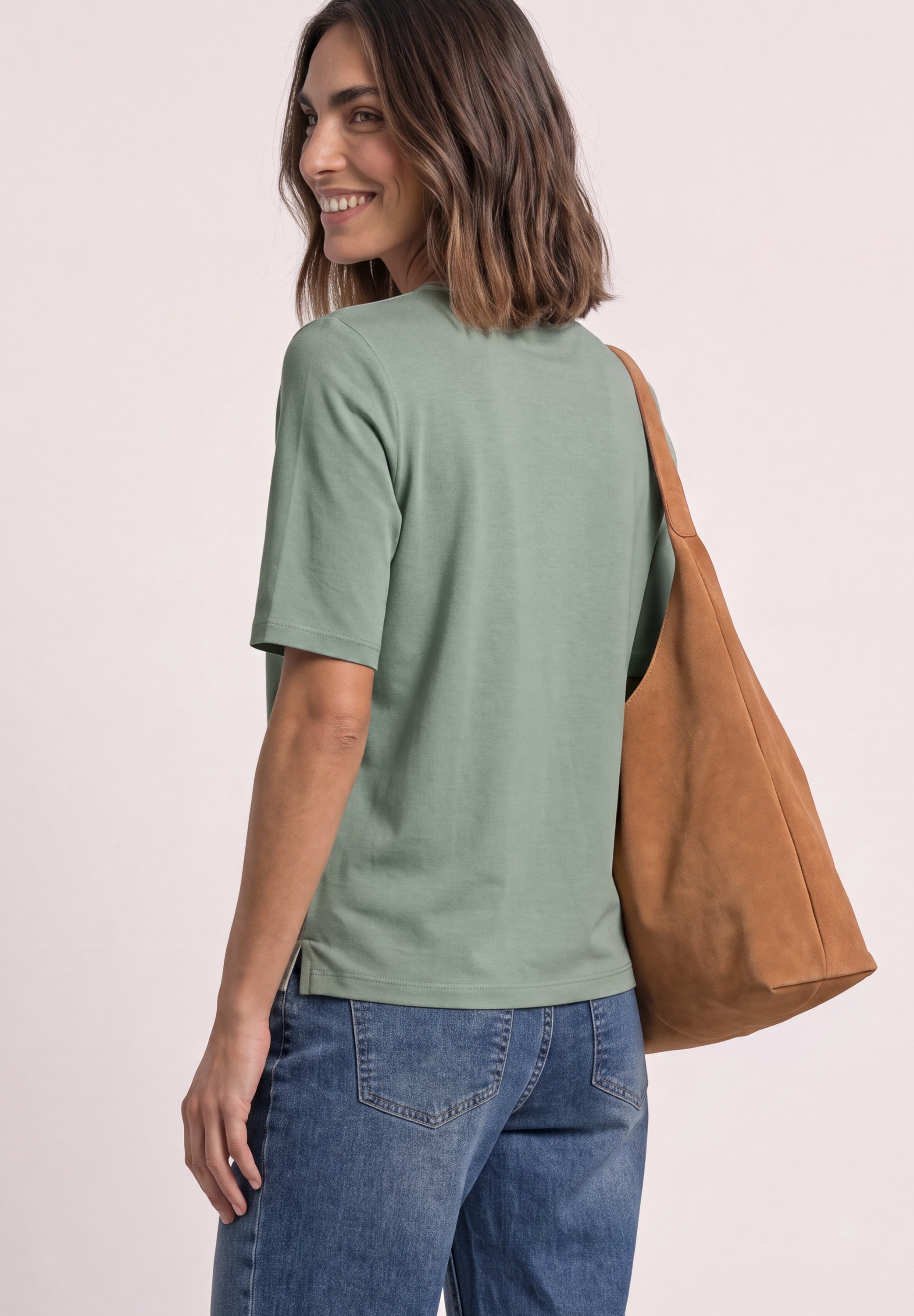 STREET ONE T-Shirt mit Kontrastdetail