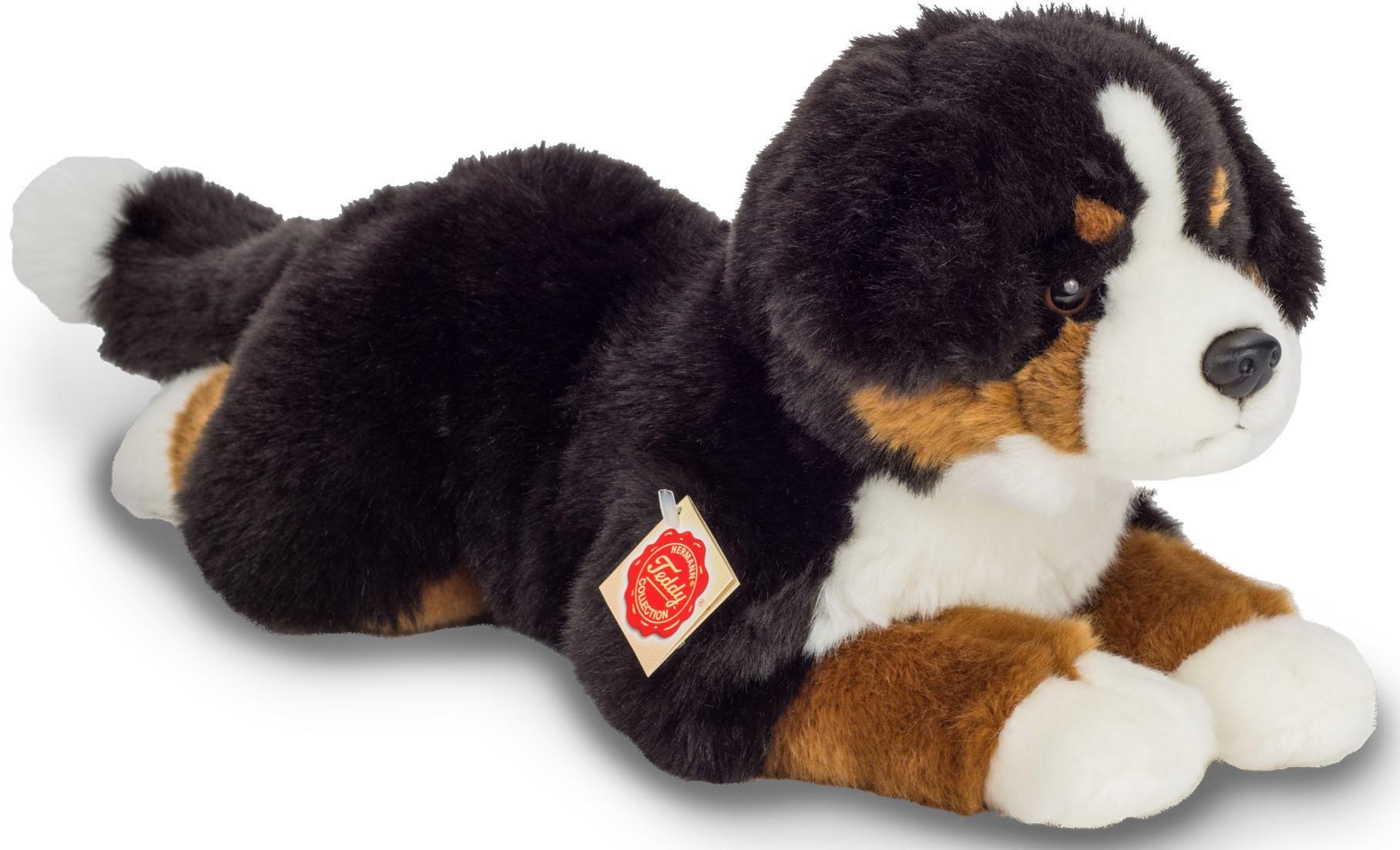 Kuscheltier »Berner Sennenhund liegend, 40 cm«, zum Teil aus recyceltem Material