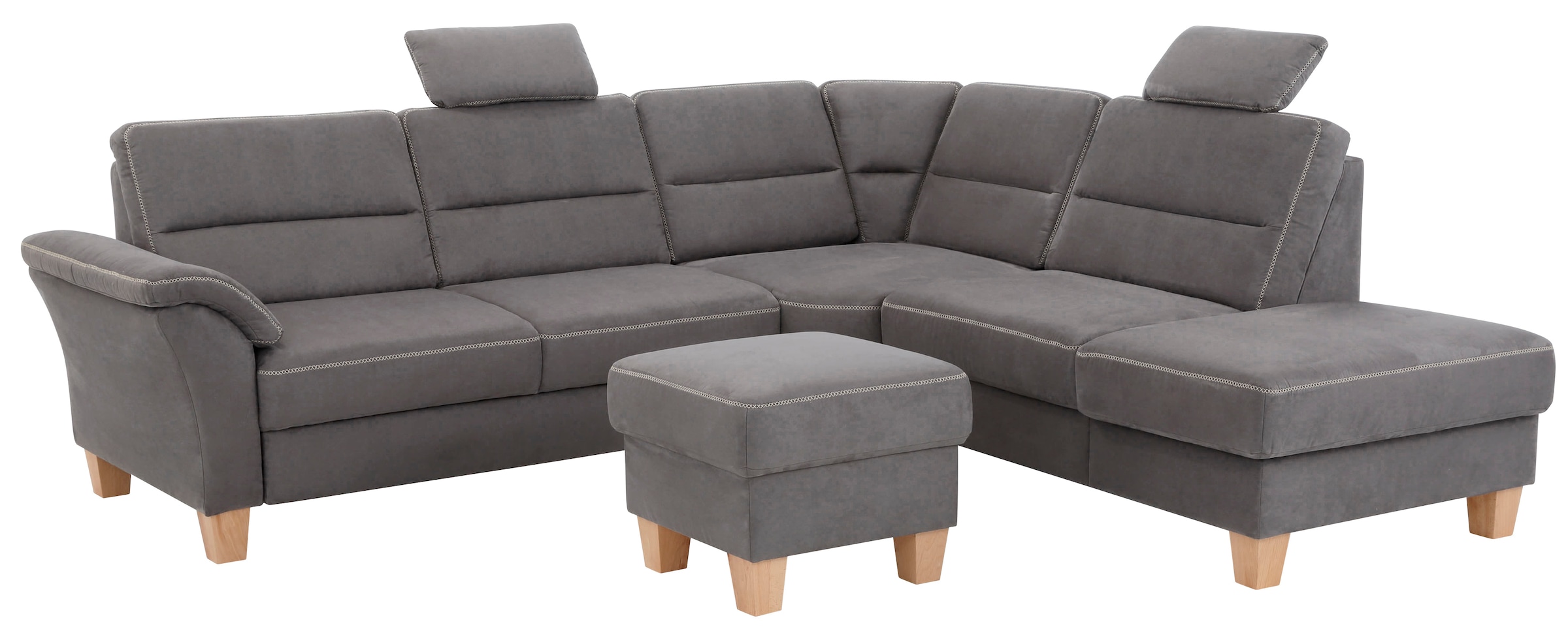 Home affaire Ecksofa "Soleo L-Form", komfortabel durch Trapezecke mit Relax günstig online kaufen