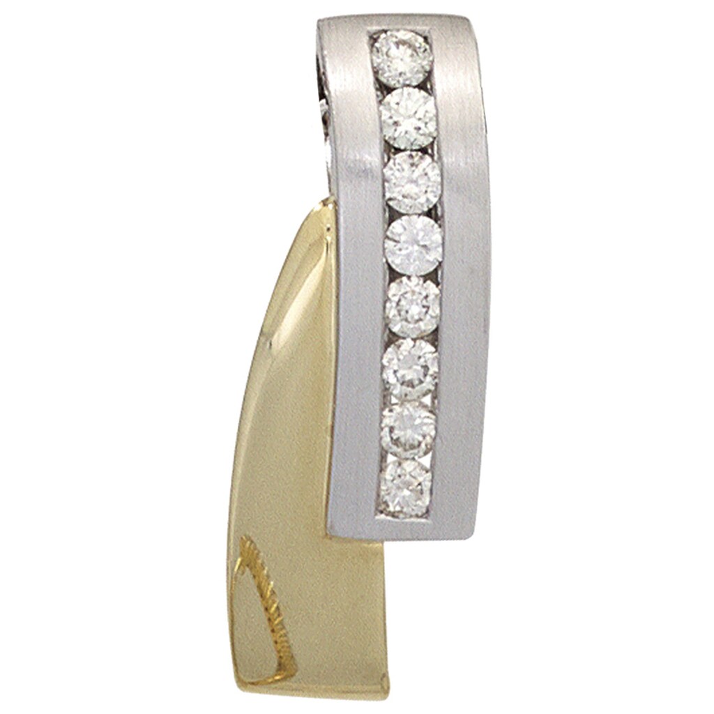 JOBO Kettenanhänger »Anhänger mit 8 Diamanten« 585 Gold bicolor JOBO Kettenanhänger »Anhänger mit 8 Diamanten« 585 Gold bicolor
