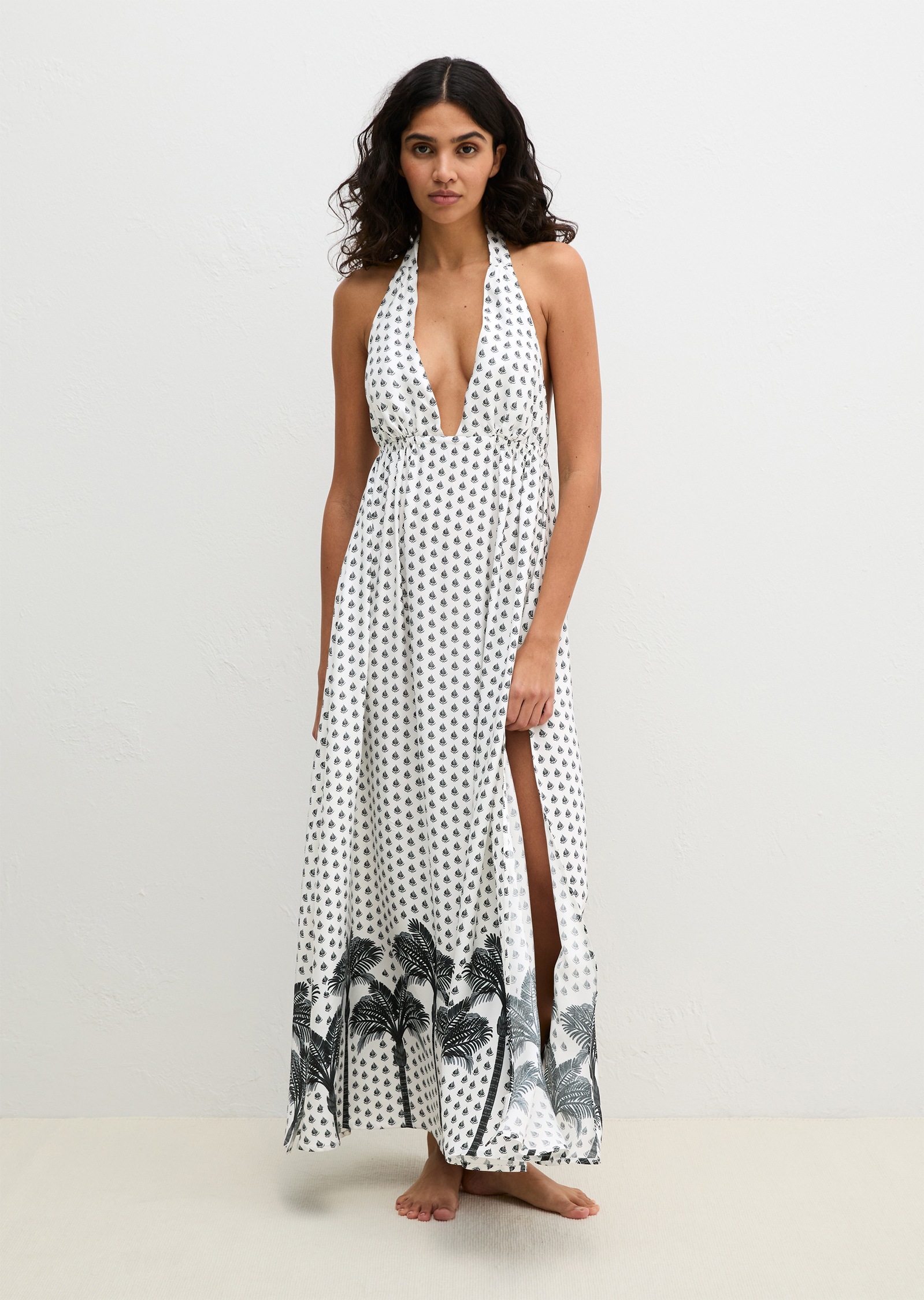 Marc OPolo Neckholderkleid mit Allover-Print günstig online kaufen