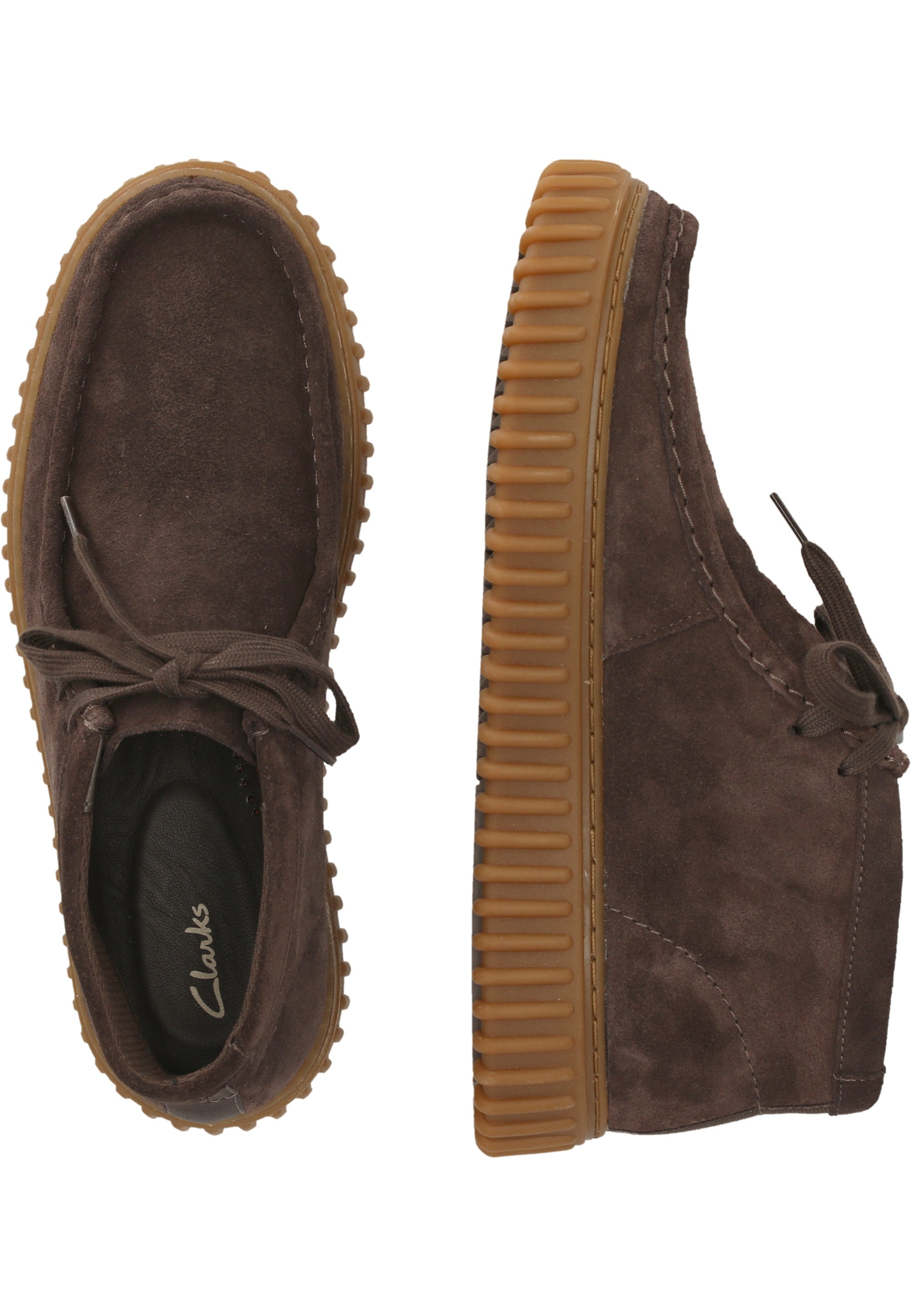 Clarks Schnürschuh »Torhill«, mit stromlinienförmigem Schnürdesign