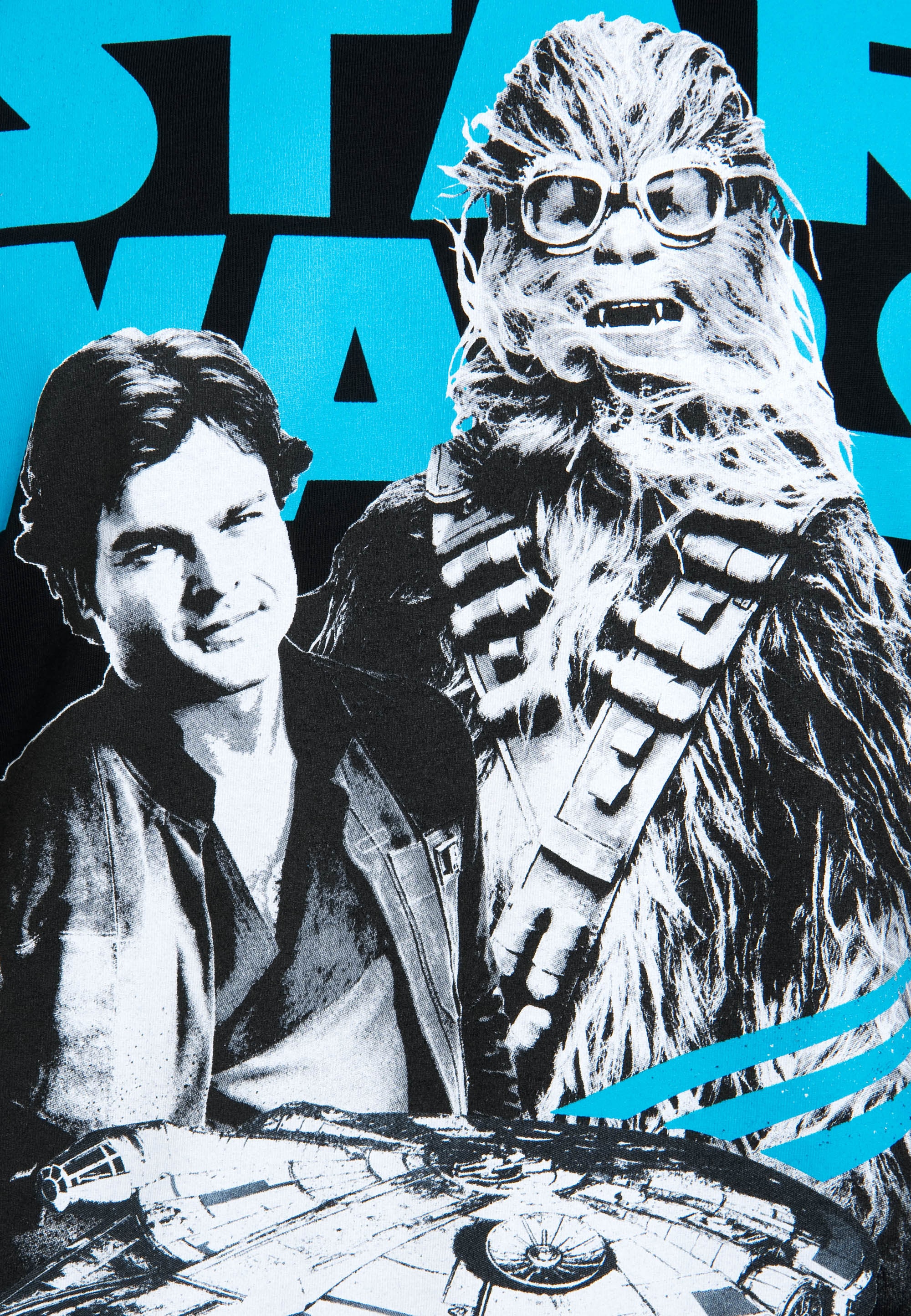 LOGOSHIRT T-Shirt »A Star Wars Story Han Solo & Chewbacca«, mit auffälligem Print